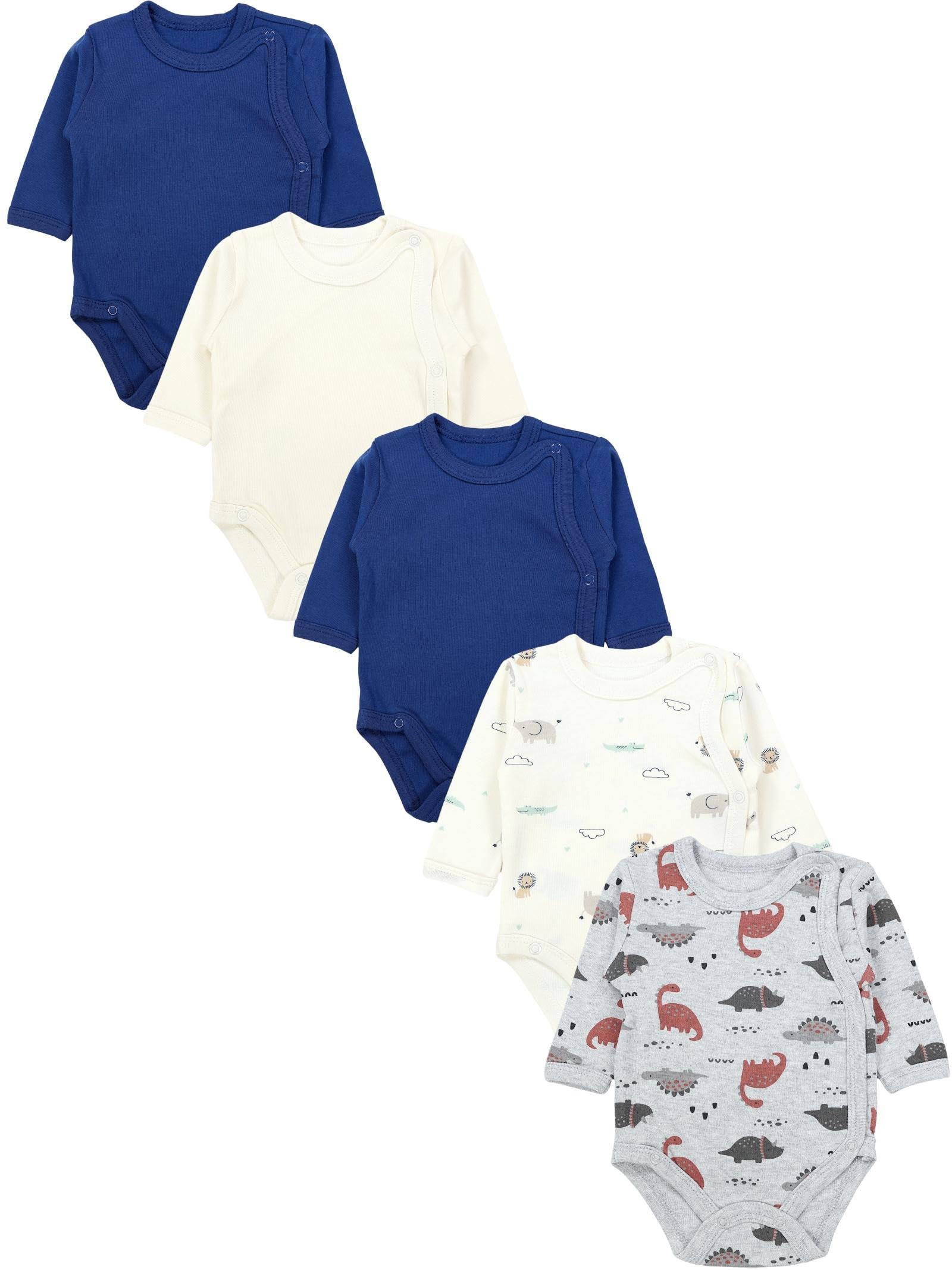 TupTam Body Bebé – Pack de 5 Bodies Bebé Recién Nacido, Body Bebé Niño con Cierre Frontal, 100% Algodón — view 11