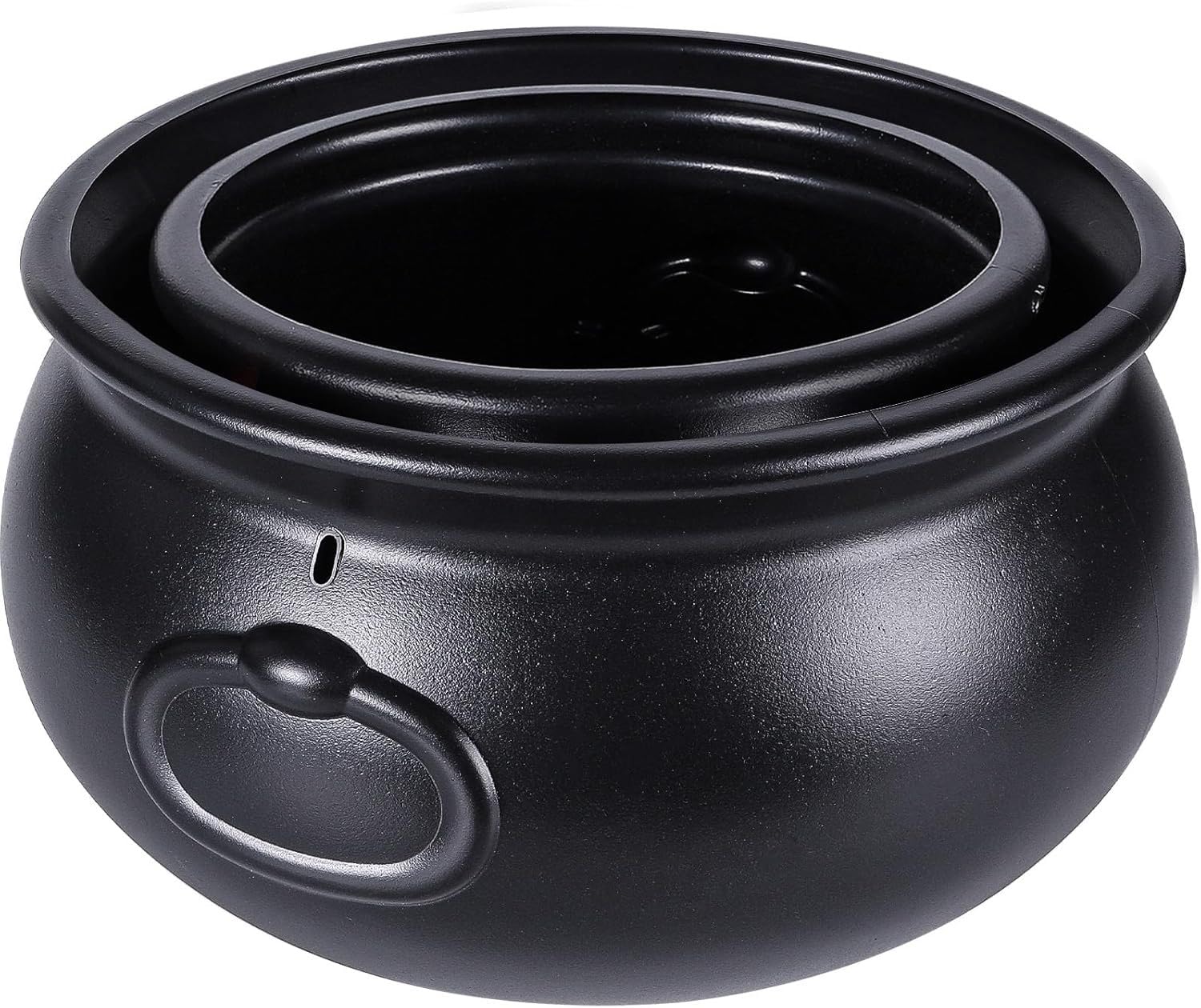 2-Pack Black Witch Cauldrons – Large & Small Kettles for Candy & Party Decor