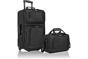 Rio Rugged Fabric Expandable Carry-on Luggage Set