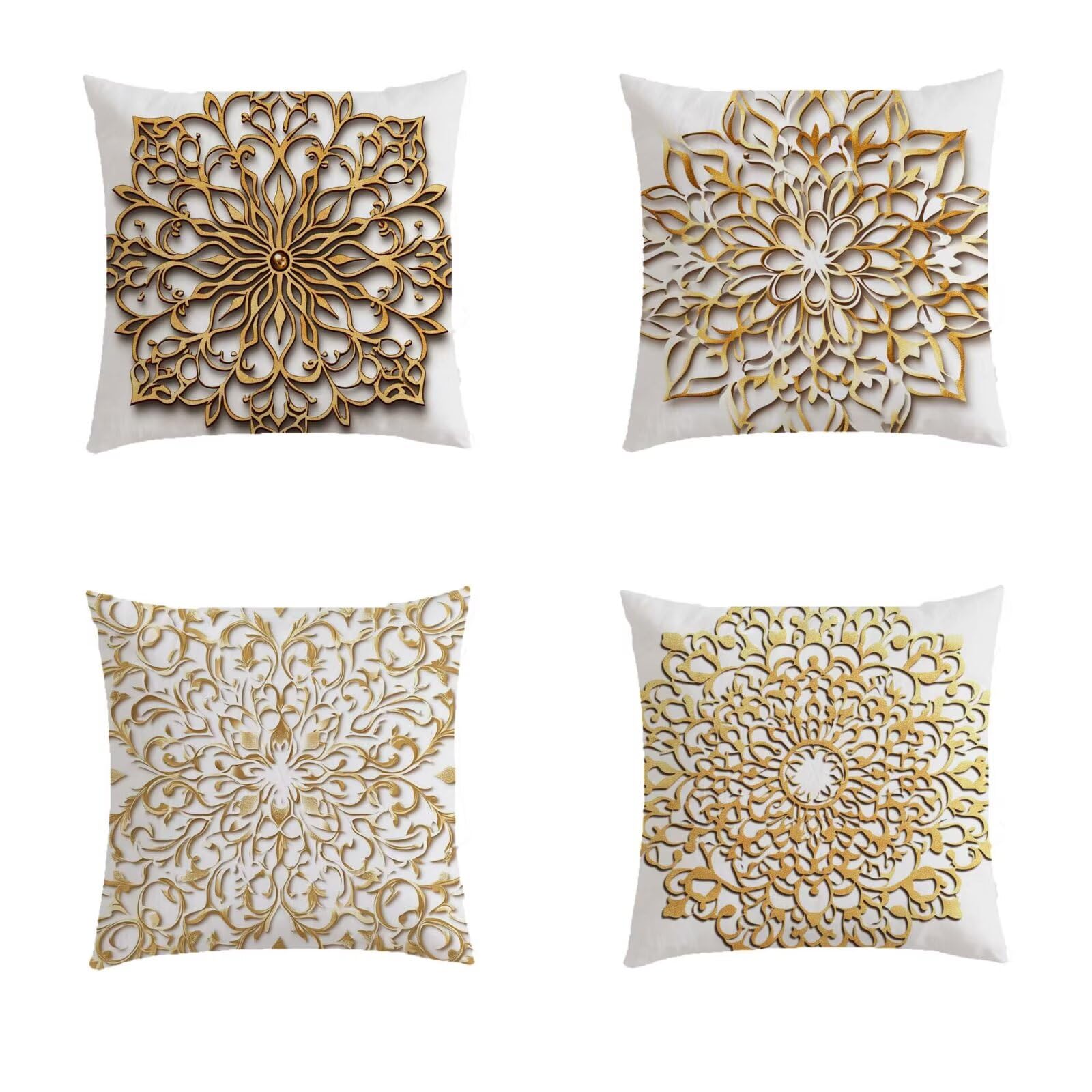 Housse de coussin salon de jardin bohème 50x50 pour terrasse chic