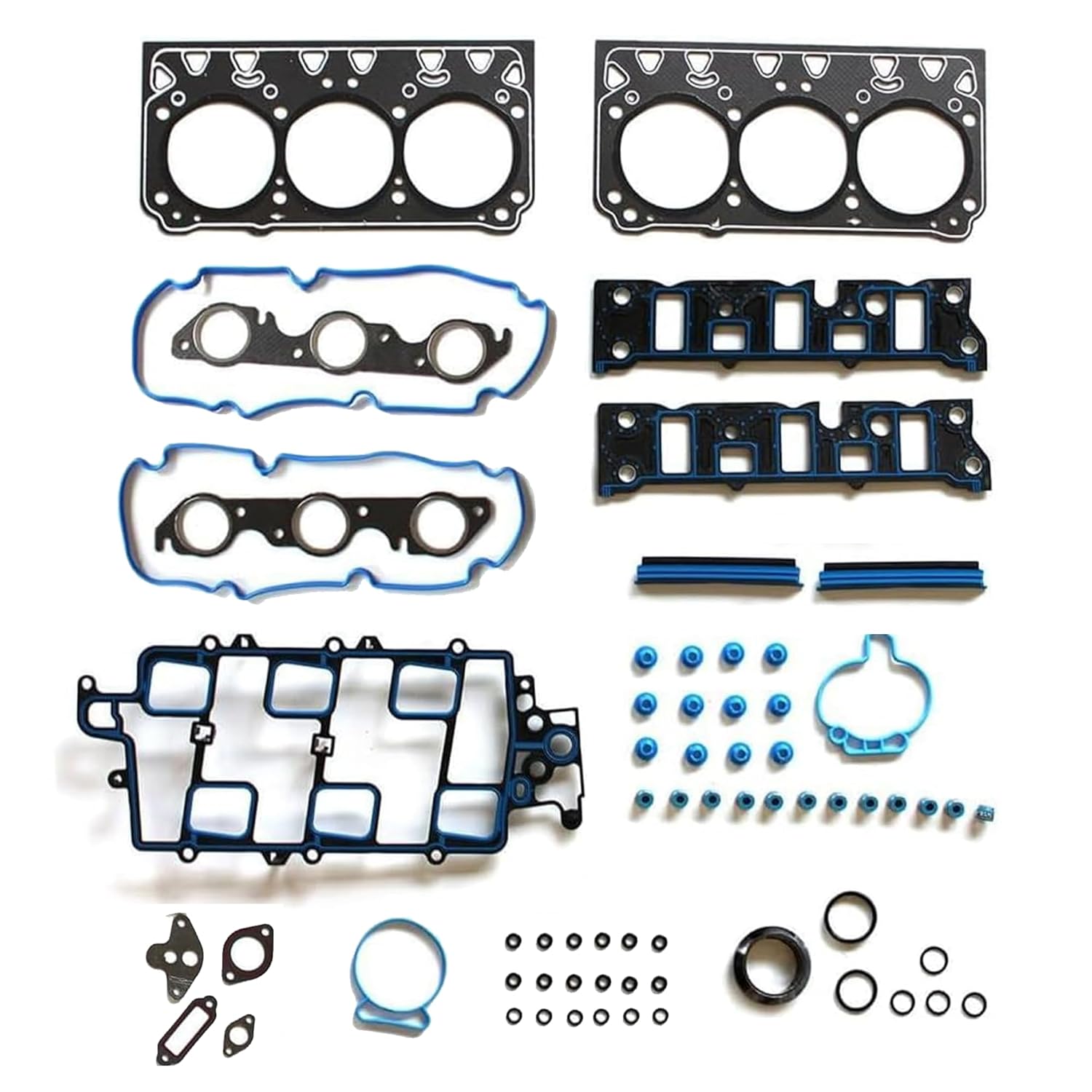 HS9917PT-3 3.8 Engine Cylinder Head Gasket Set Fit For Buick Allure LaCrosse LeSabre Park Avenue Chevrolet Impala Lumina Monte Carlo Oldsmobile 88 Intrigue LSS Pontiac Bonneville 3.8L OHV V6 1997-2005
