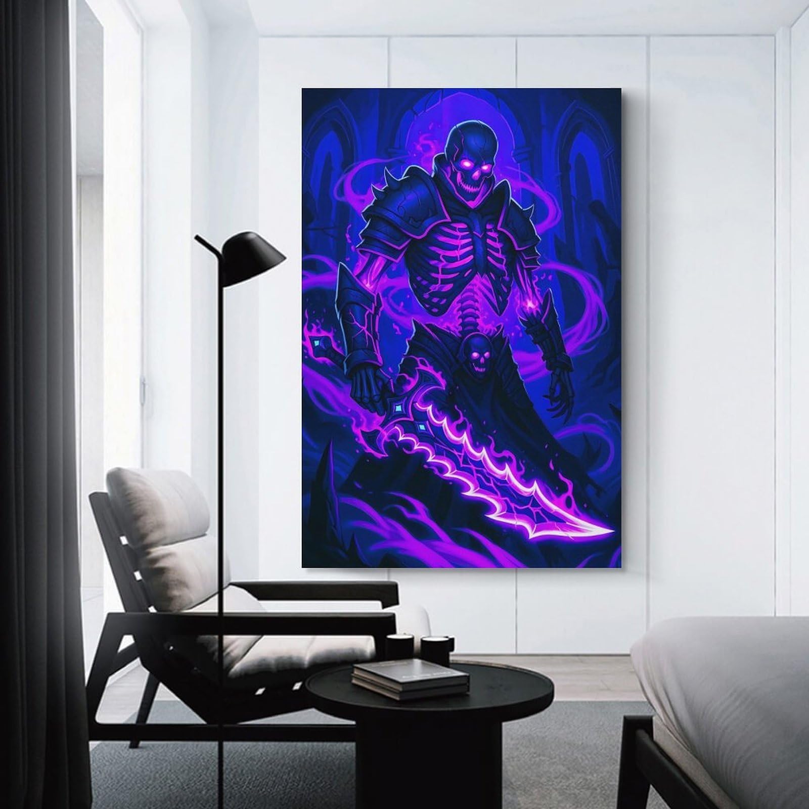 Junmoney Unframe-Style-17 Canvas Art Print Undead Knight, 20X30inch(50X75cm), For Contemporary Homes, Apartments Or Offices, Decorative Canvas Decor For Home Updates