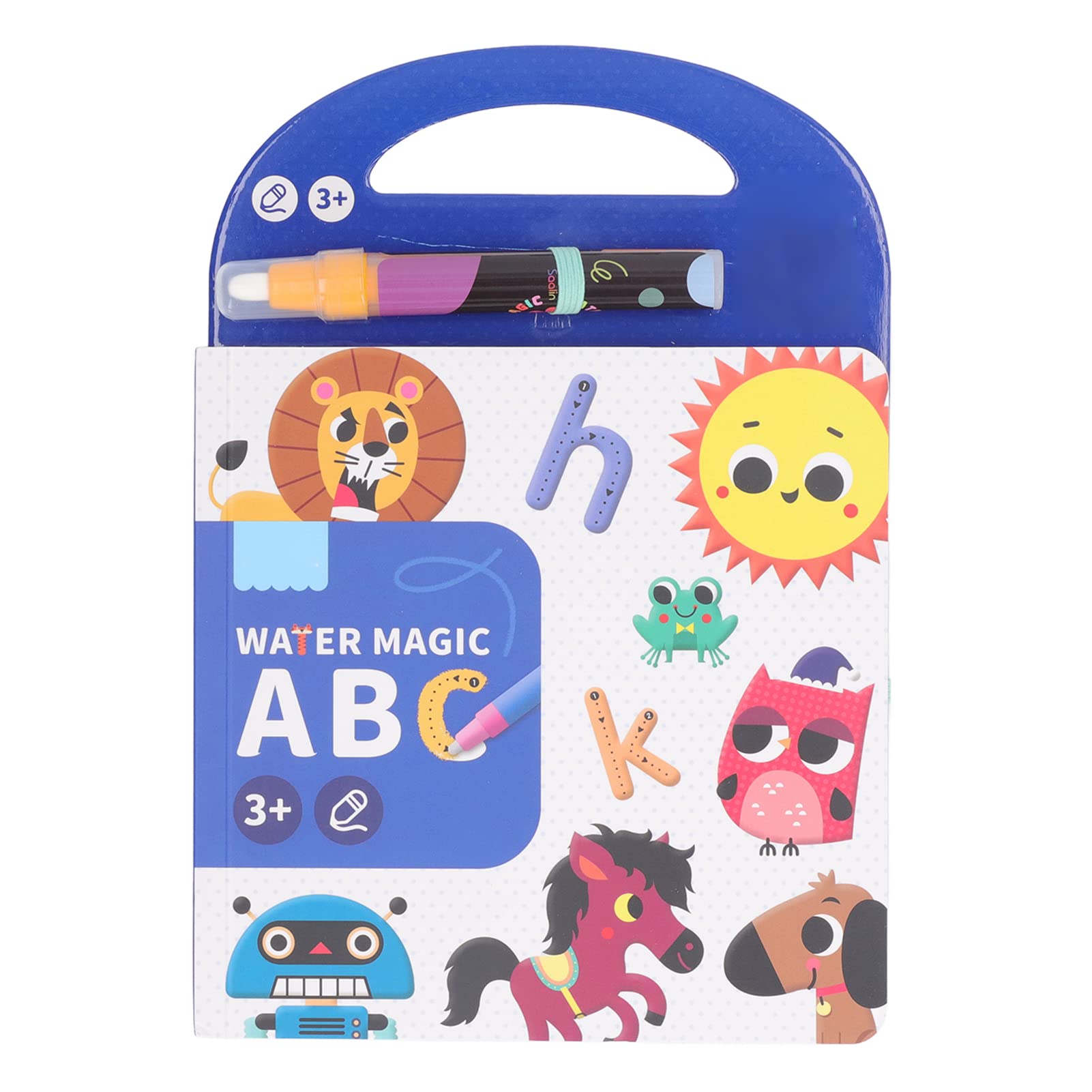 Biitfuu Alphabet Water Painting Book, Reusable Educational Learning Toy for Kids Over 3 Years Old