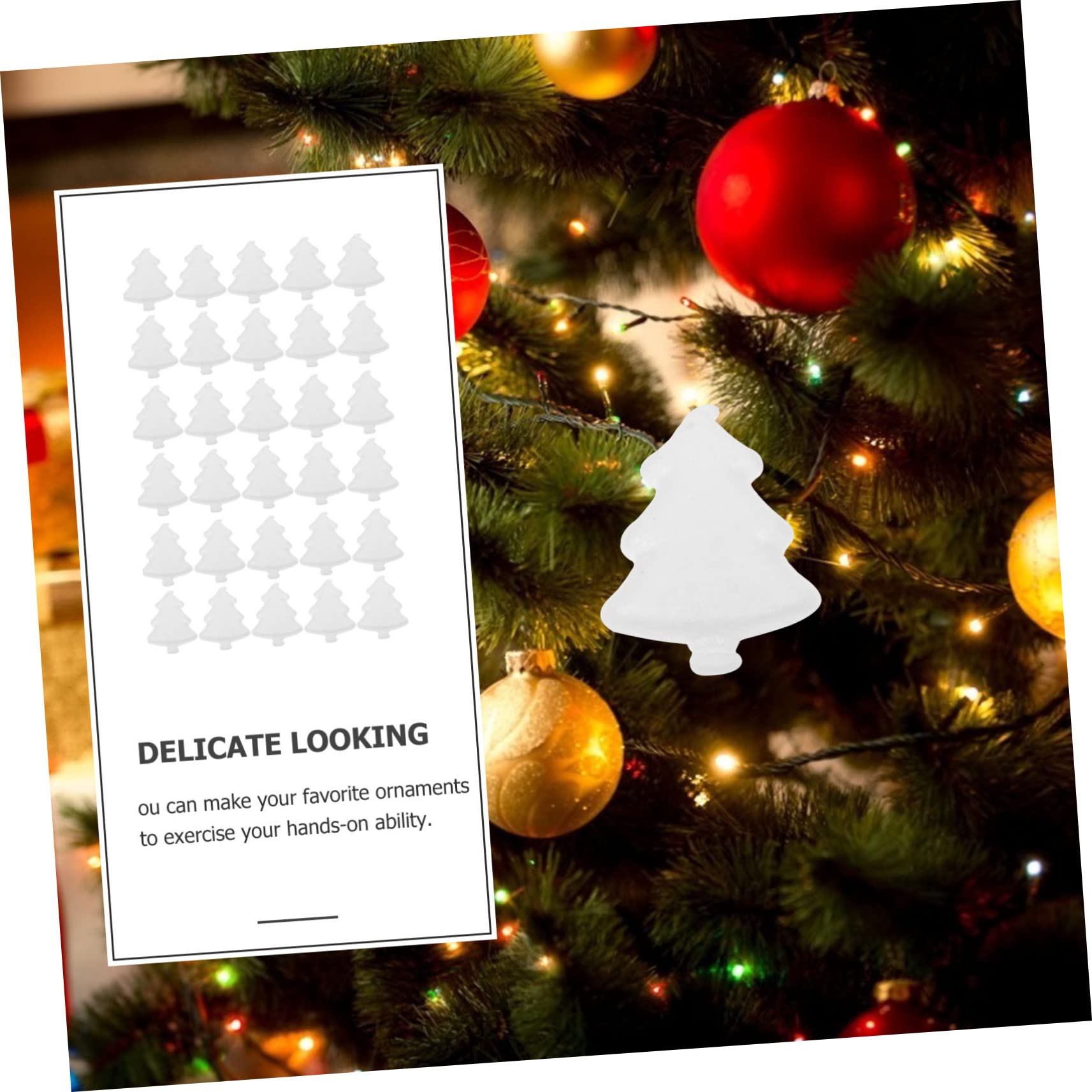 Alipis 7 Sätze 7 Sets Schaumstoff Pop Up Baumaufkleber Weihnachtsschmuck Dekoration Weihnachtsbaum Anhänger Weihnachtsmittelstücke Weihnachtsdekor Weihnachtshandwerk 30 Stück * 7