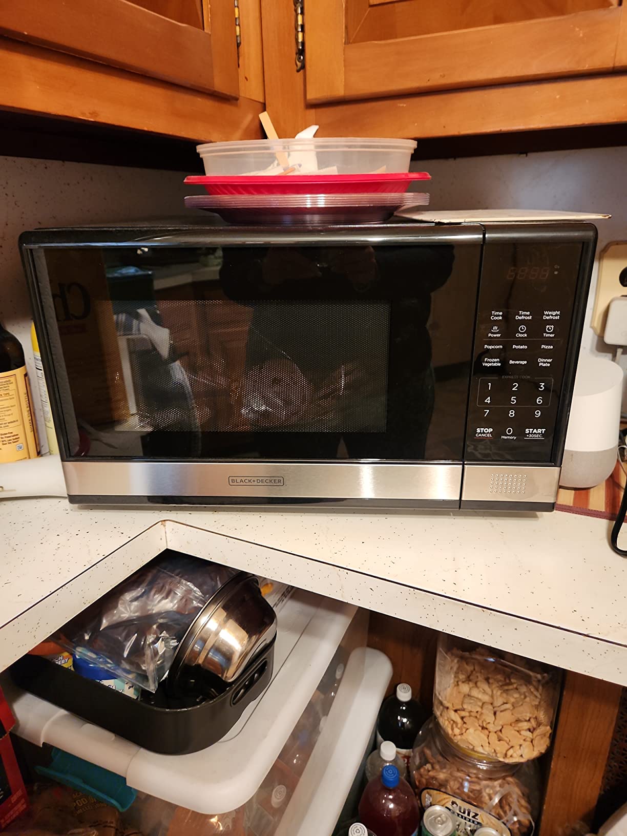 17/mo Finance BLACK+DECKER EM720CB7 Digital Microwave Oven with