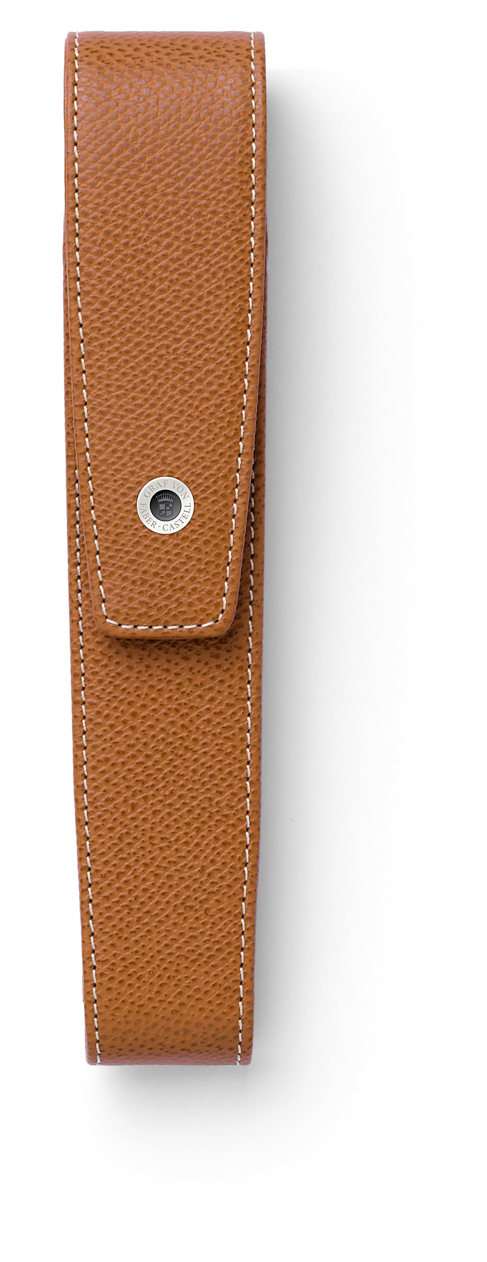Graf von Faber-Castell - etui Epsom koniakowe, 1 przybór | Wykonane z włoskiej skóry cielęcej, na 1 przybór piśmienniczy, z zamknięciem magnetycznym