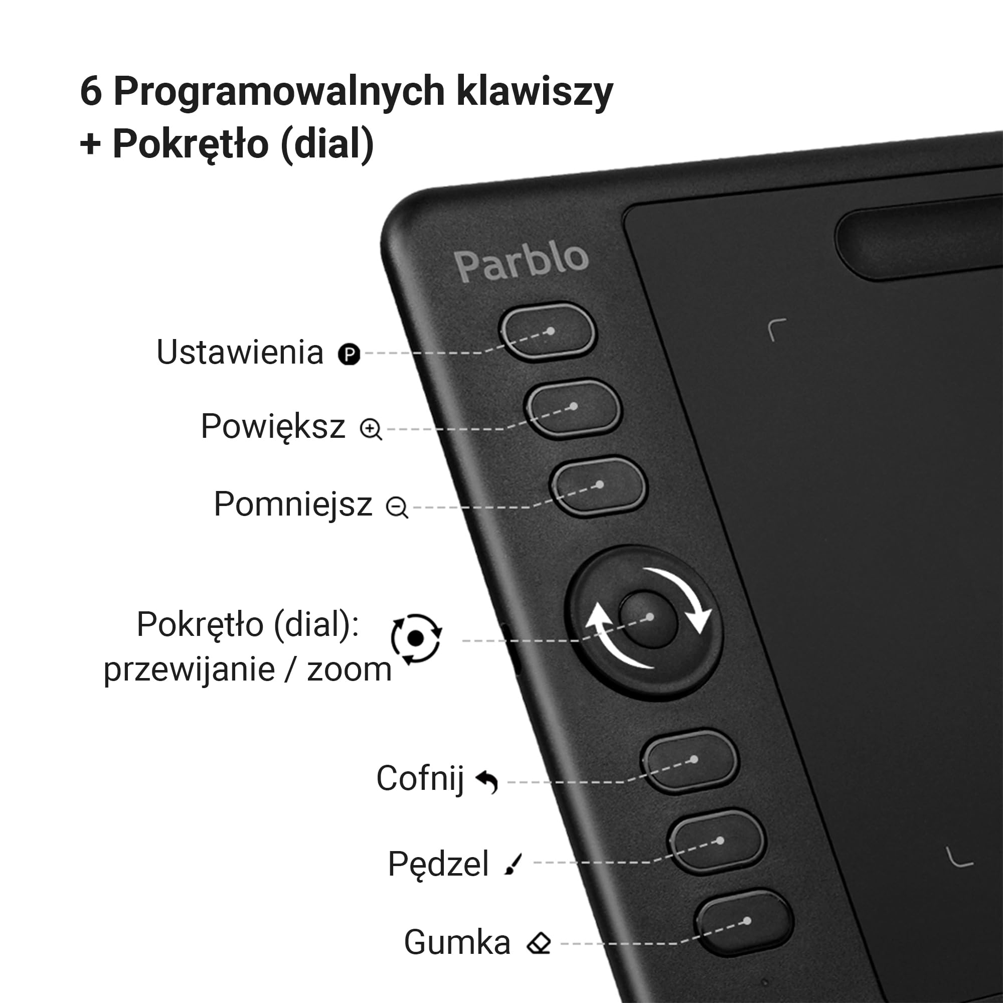Intangbo S Purple - tableta gráfica de 6 × 4 pulgadas para dibujo, lápiz sin batería con niveles de presión 8192, soporte de inclinación, USB-C, compatible con Windows/Mac/Android