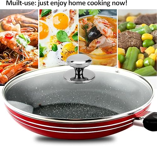 Miniatura 3 de Tapa de vidrio para sartén de 11 pulgadas, tapa de repuesto templado para utensilios de cocina de 11 pulgadas, sartenes, ollas y sartenes de acero