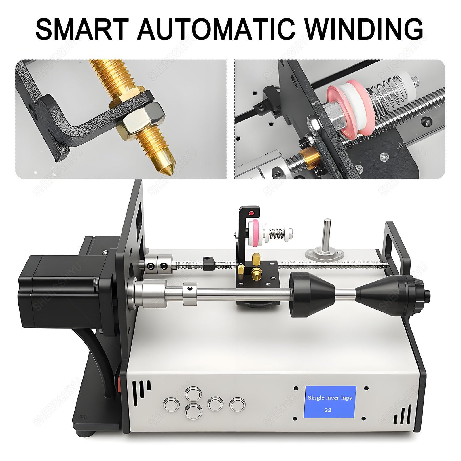 Máquina Bobinadora Automática para Múltiples Tipos de Hilo,2-15 Vueltas por Segundo,Precisión 0.01mm,Par 2.3nm,Máquina de Bobinado para Enrollado de Precisión