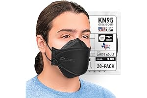 POWERCOM 20-Pack KN95 Masks: Ultimate Protection, Proudly Made in the USA
