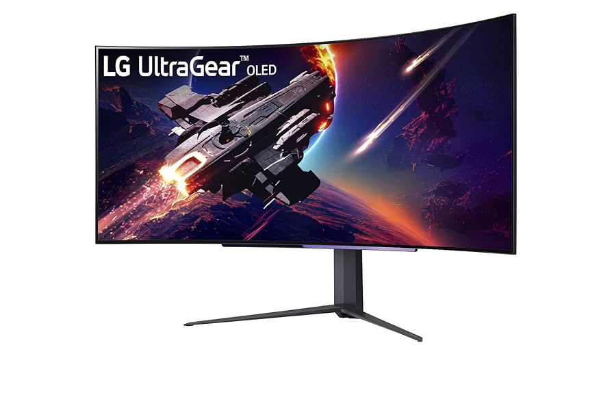 LG UltraGear 45GR95QE-B　有機el 240hz Amazon.com: LG 45GR95QE-B 45'' Ultragear™ OLED Curved Gaming