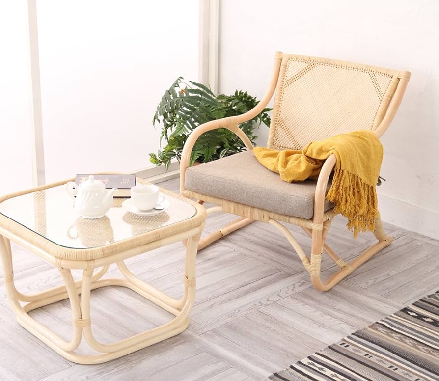 Amazon|サンフラワーラタン リクライニングチェア ナチュラル 幅56 Amazon|サンフラワーラタン リクライニングチェア ナチュラル 幅56