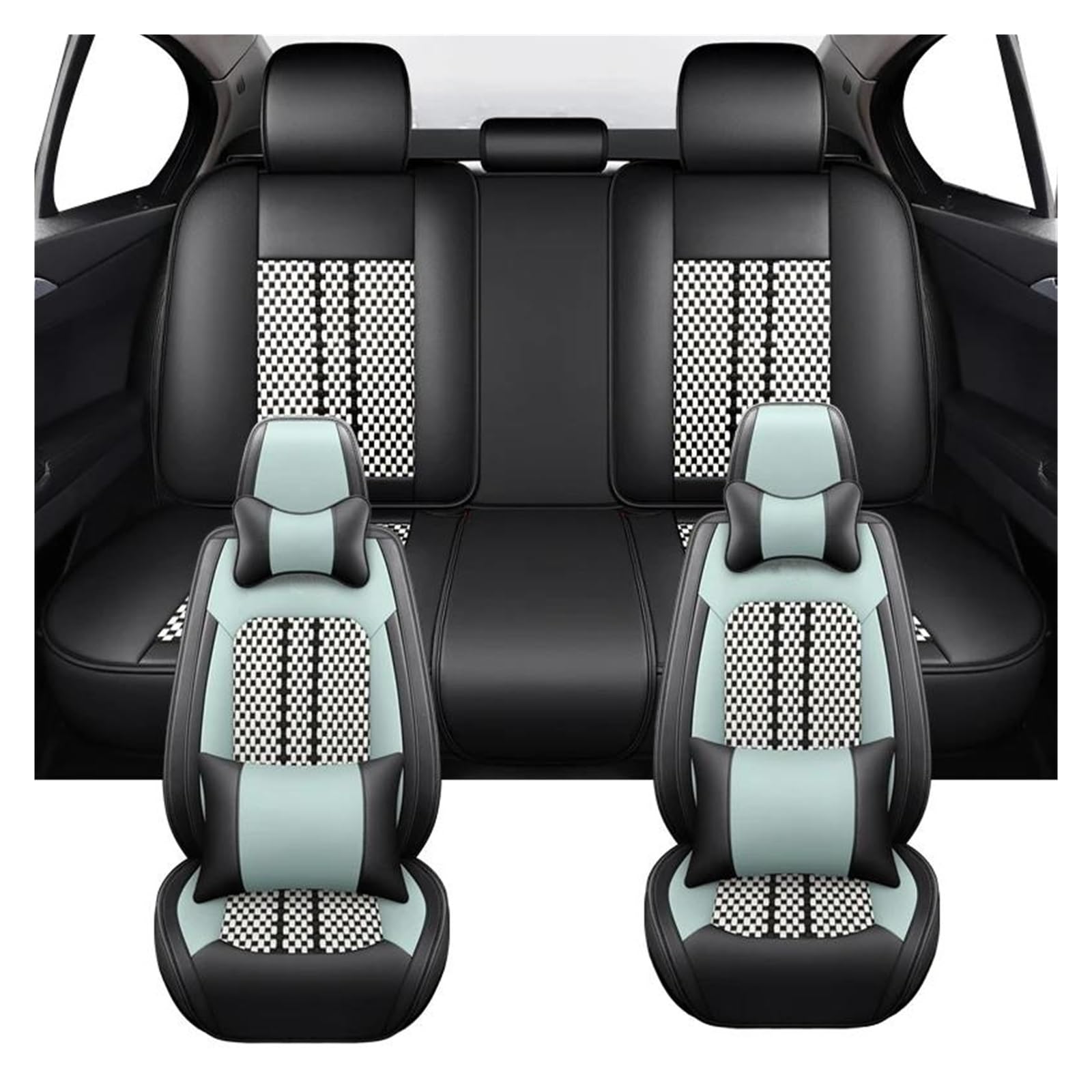 Housses de sièges auto pour BMW E30 E91 E92 vert luxury - 4