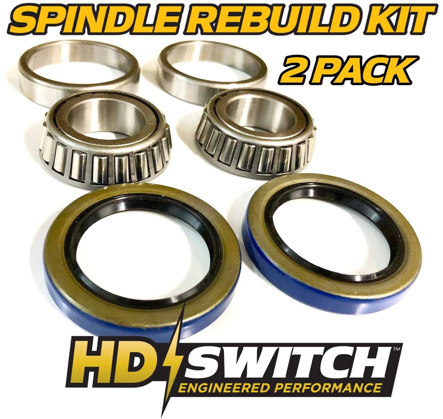 HD Switch (1 Kit) Spindle Bearing Rebuild Kit Replaces Toro Z Master 110-3933 Bearings & Seals