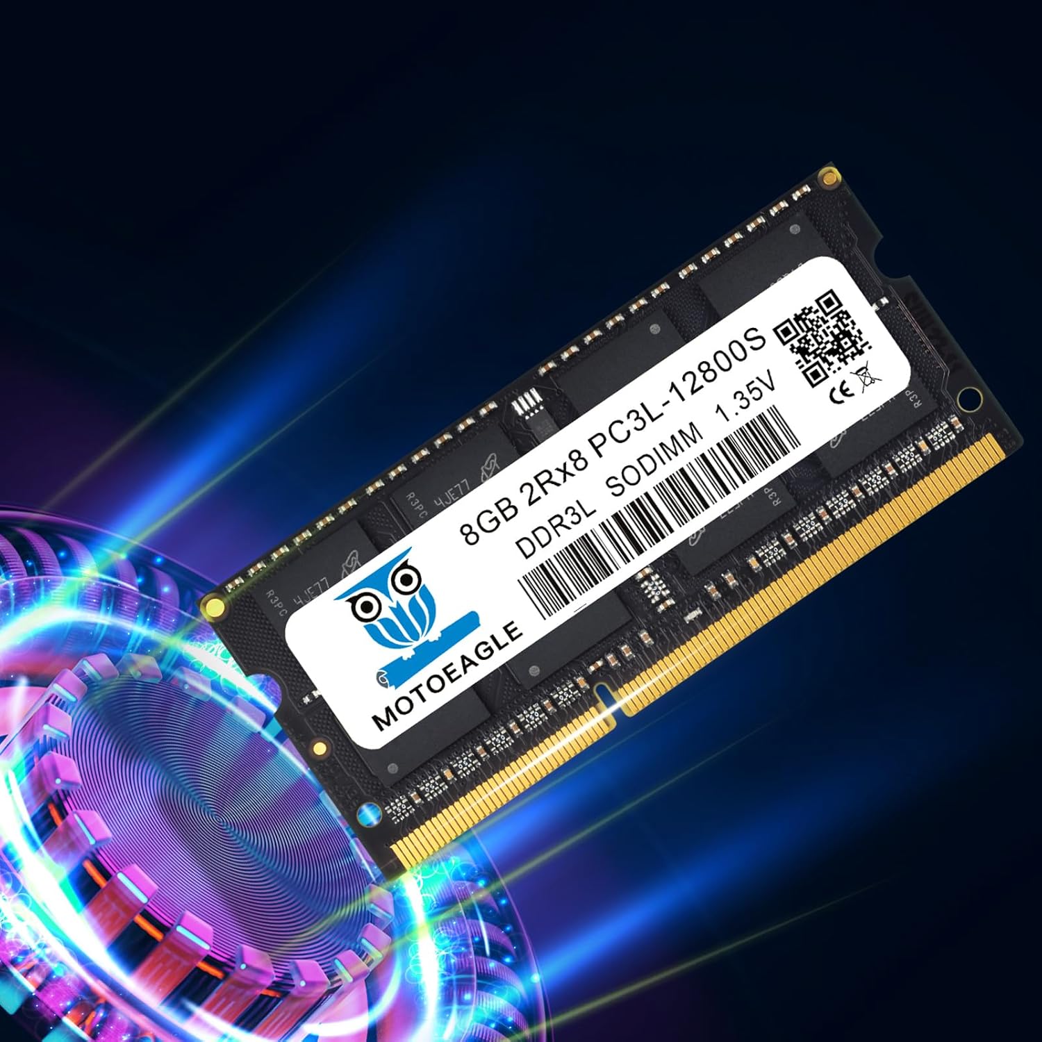 DDR3L 8GB 1600MHz PC3-12800 CL11 Unbuffered Non-ECC 1.35V SODIMM 204-Pin Laptop Notebook PC Computer Memory Module Ram Upgrade