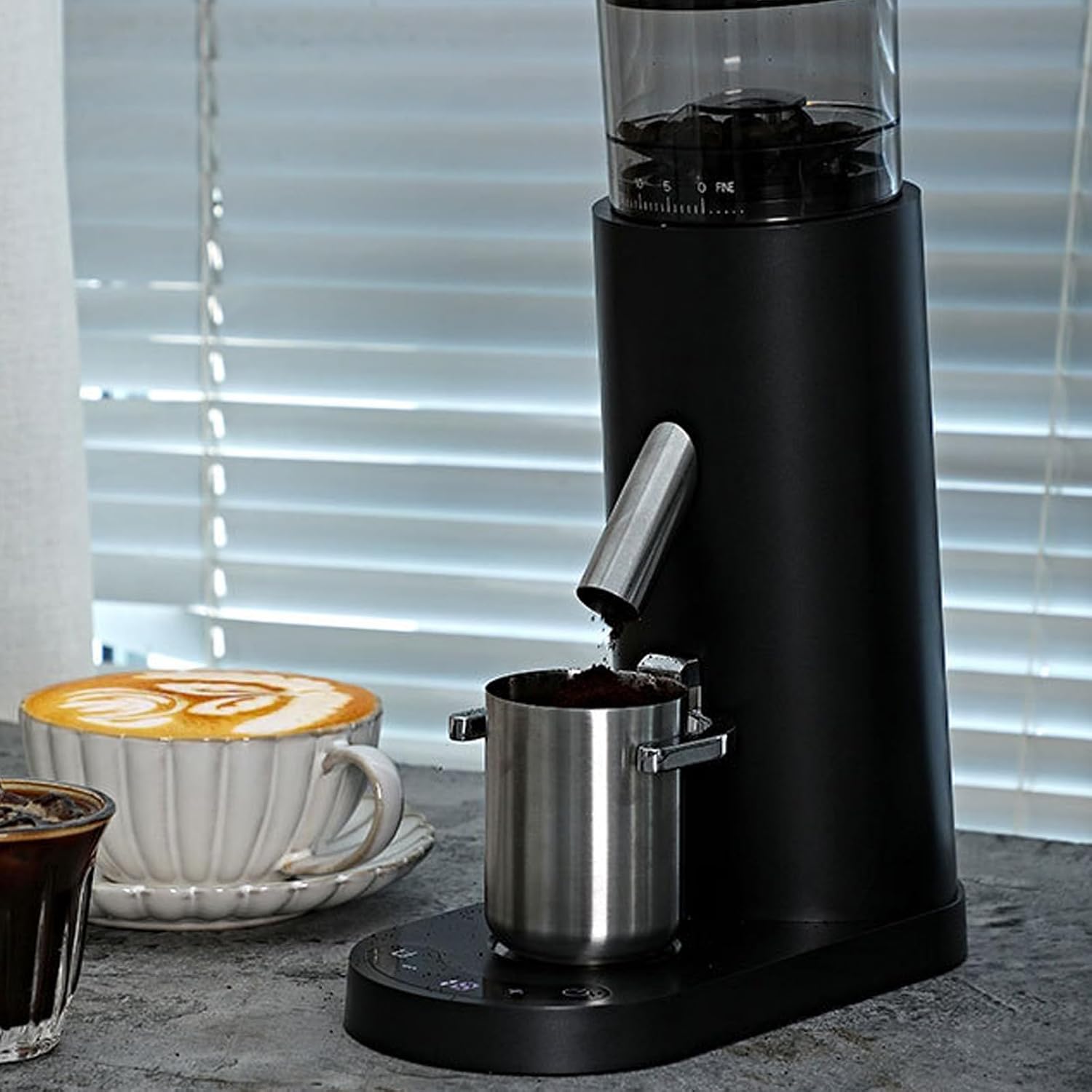 Electric Bean Grinder with Multiple Settings Rechargeable Espresso Grinders for Customizable Grind Size Single Dose Burr Coffee Grinders