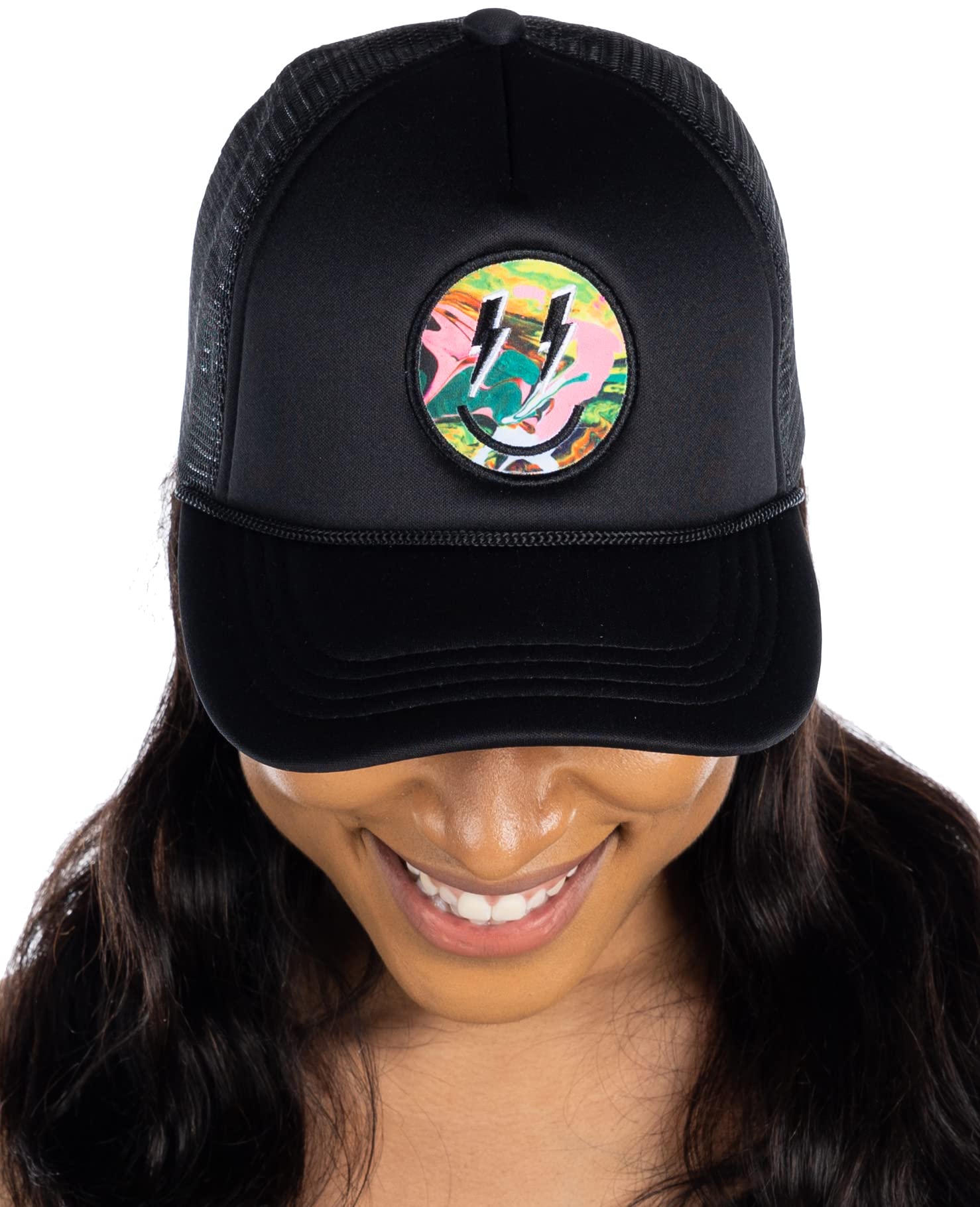Funky JunqueWomens Bride Trucker Hat Bachelorette Tribe Squad Mesh Baseball Cap