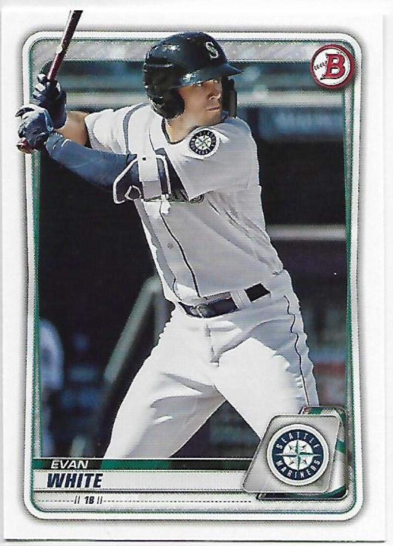 Amazon.com: 2020 Bowman Prospects #BP-77 Evan White Seattle Mariners RC  Rookie MLB Baseball Trading Card : Collectibles & Fine Art
