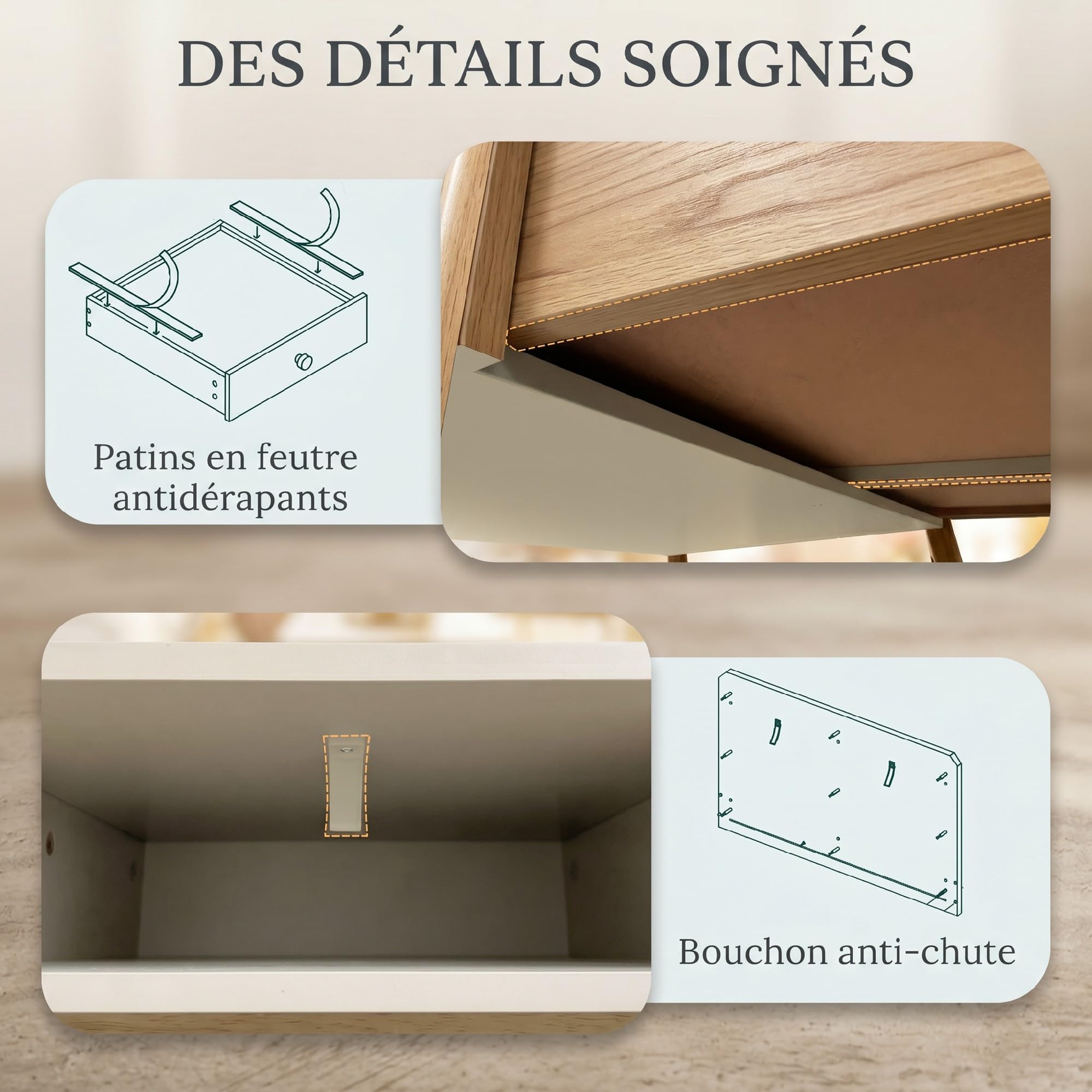 AIYAPLAY Bureau Enfant en Bois avec Grand Plateau 75H cm, 2 Tiroirs, 3 Compartiments Ouverts, Table Étude Dessin Lecture, 5-12 Ans, Vert