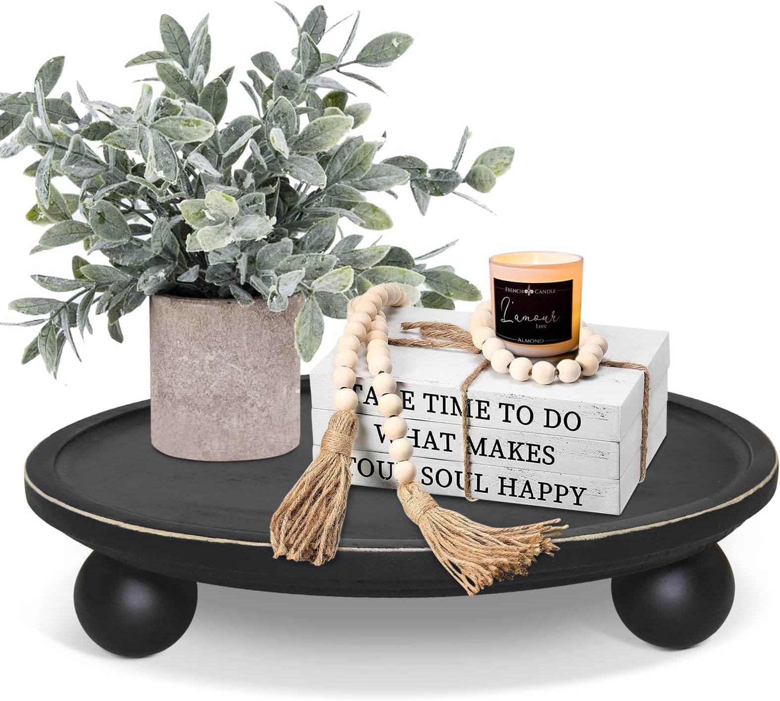 Amazon.com: EOSAHR Versatile Farmhouse Wood Riser Set for Home Decor ...