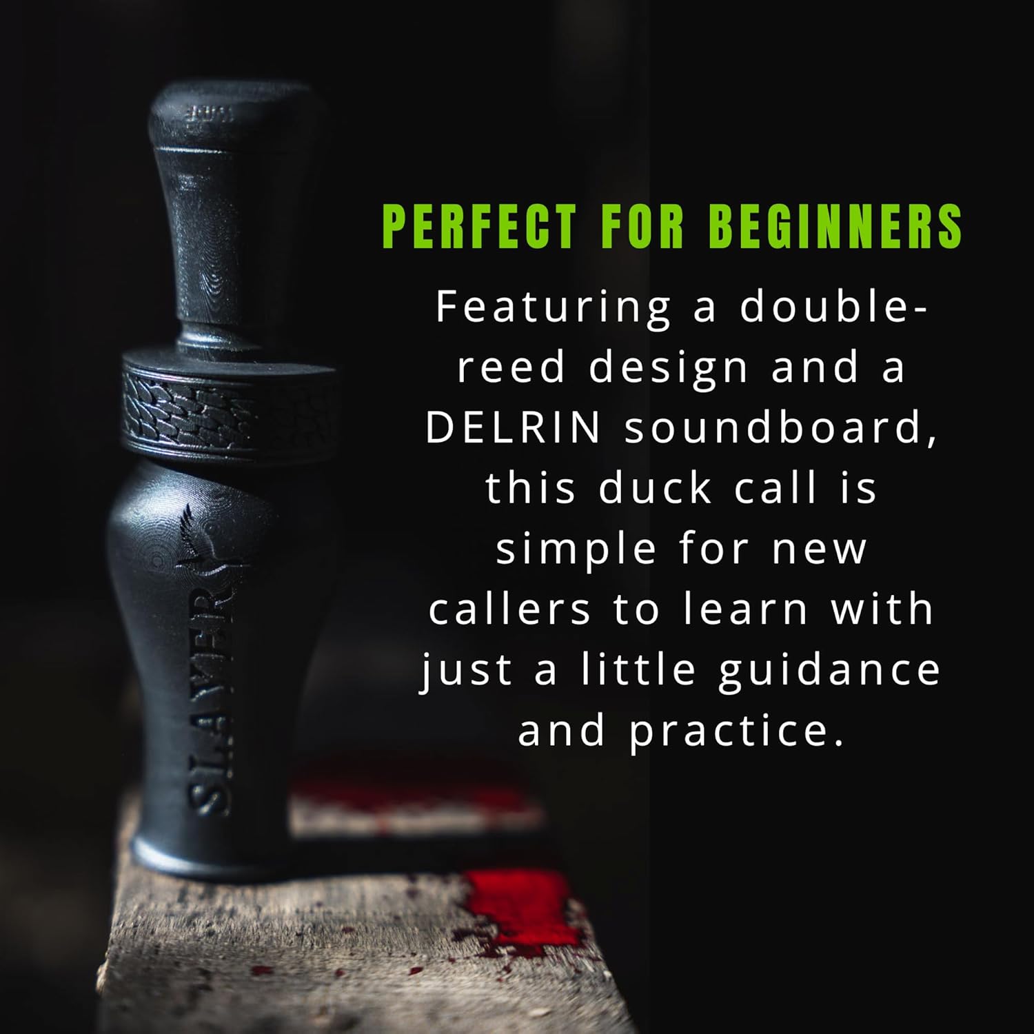 Mallard Reaper Duck Call | Double Reed Hunting Call for Beginners | Realistic Sound | Easy to Use | Duck Hunting Accessories