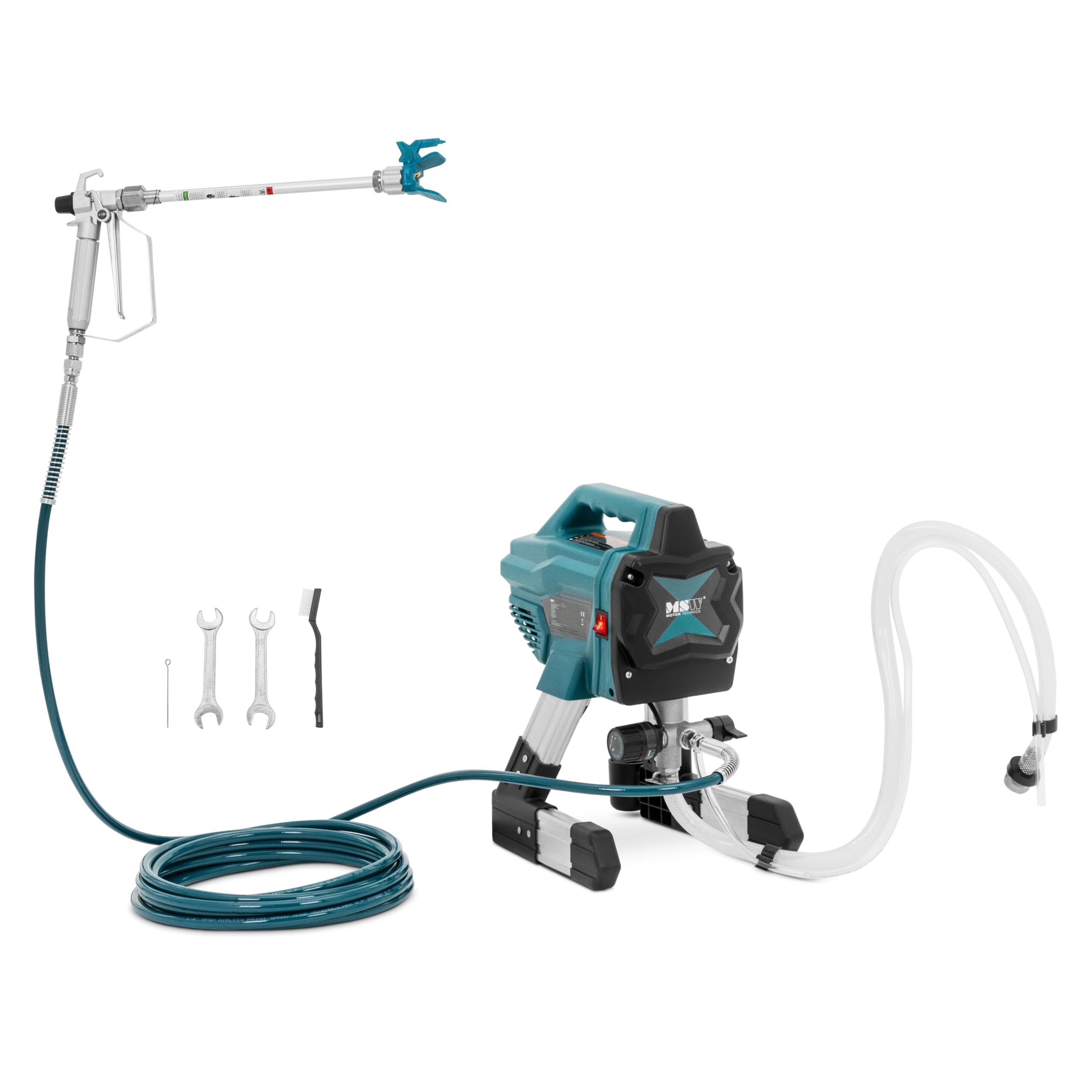 MSW Agregat malarski hydrodynamiczny - 1,4 l/min - 200 bar - wąż 7,5 m Agregat do malowania
