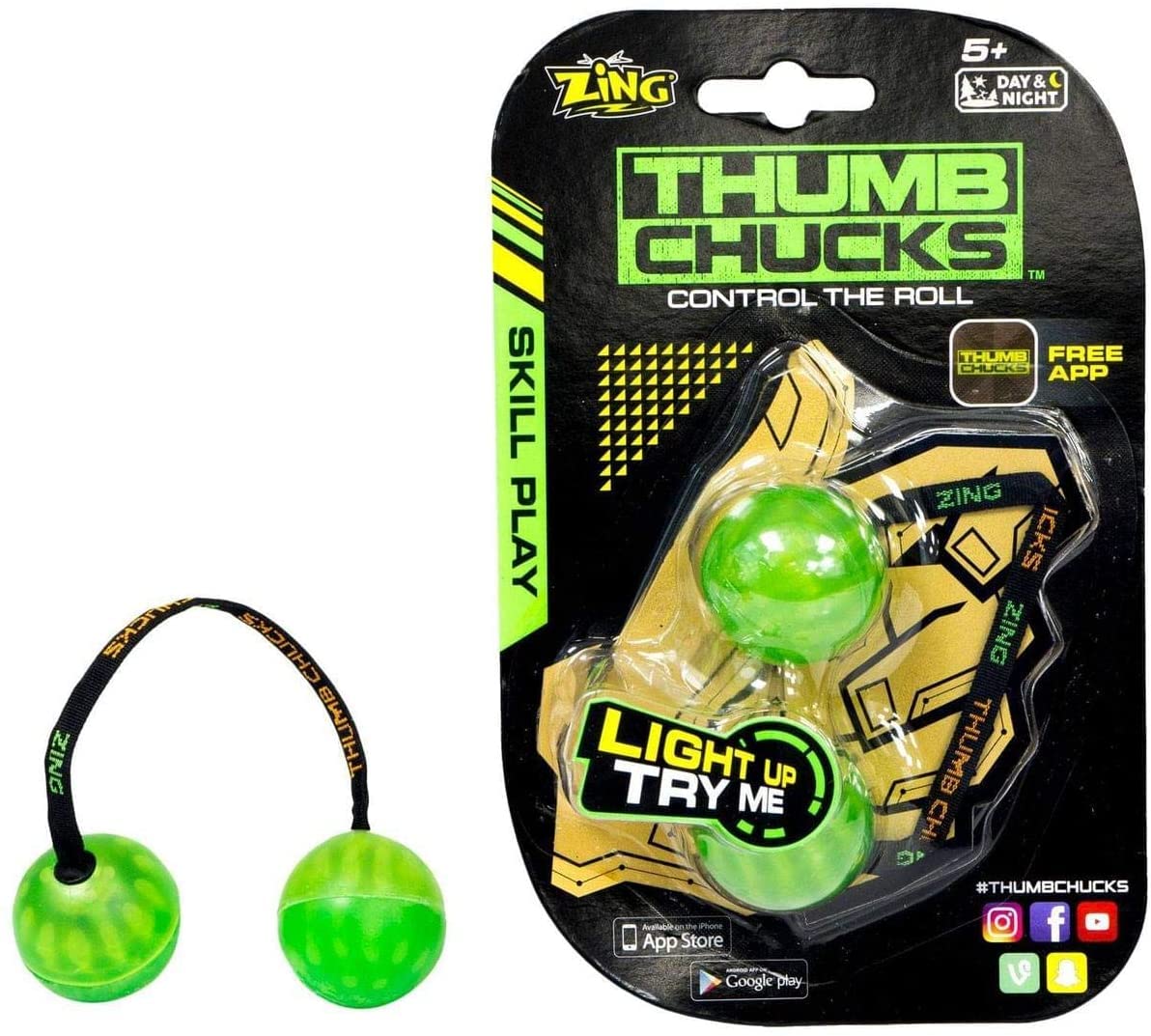 Cathys Candy CartEvery Day Play Thumbs Up Light Novelty Fidget Skill Toy. Party Bag Filler, Pocket Money Toy, Finger Acrobatics, 1 x RANDOM COLOUR SENT FROM BLUE, RED, GREEN, ORANGE, 20x12x5 (ZG888)