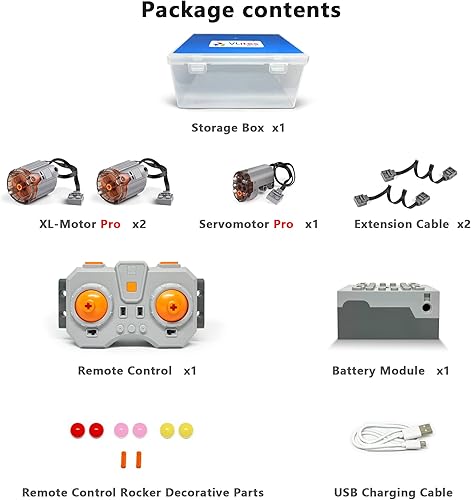 Miniatura 2 de Tecnología Funciones de potencia Juego de control remoto del motor, incluyendo motor XL, servomotor, cable de extensión del motor, control de