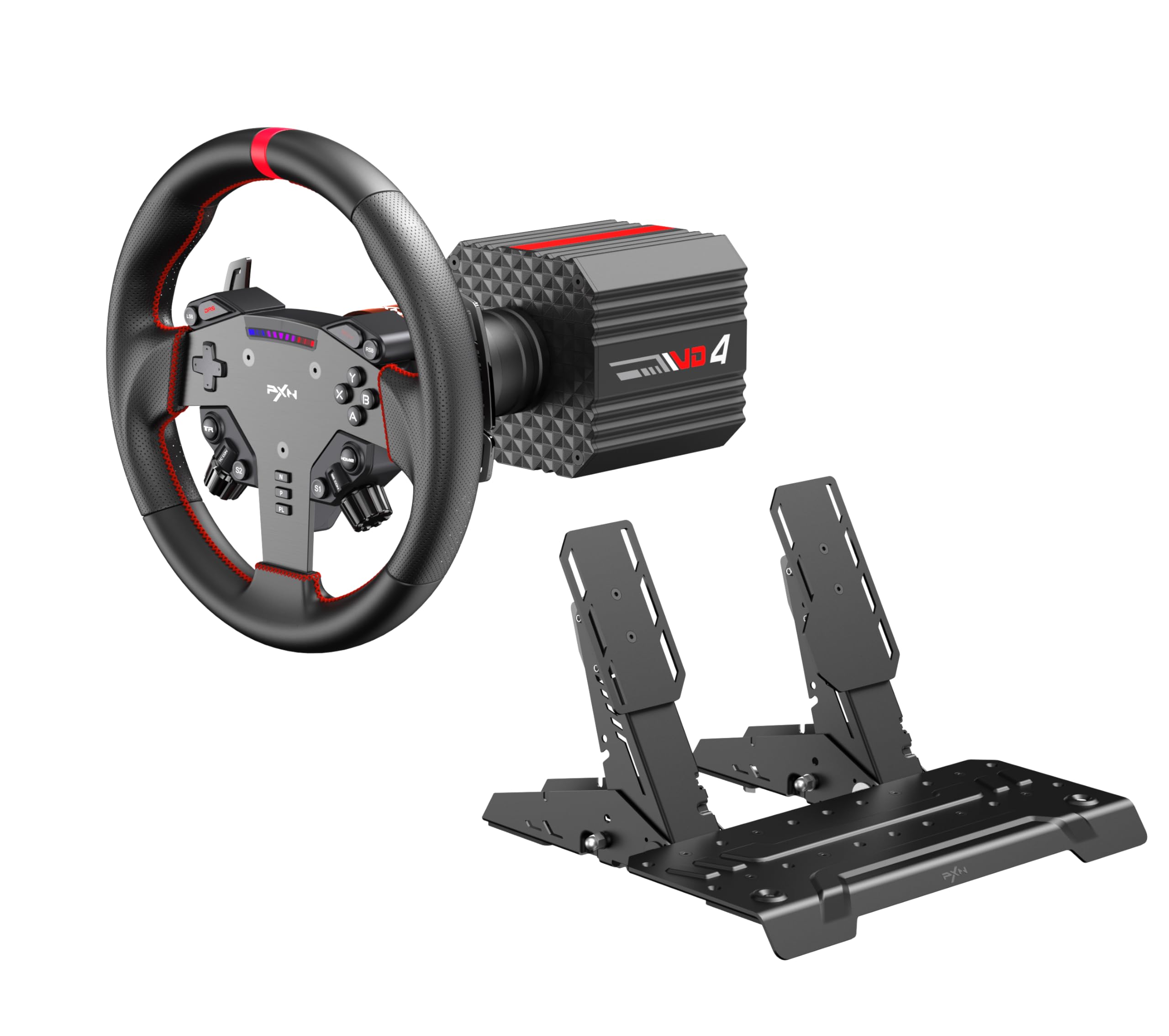 Amazon.com: PXN VD4 Bundle F Gaming sim racing wheel Direct Drive