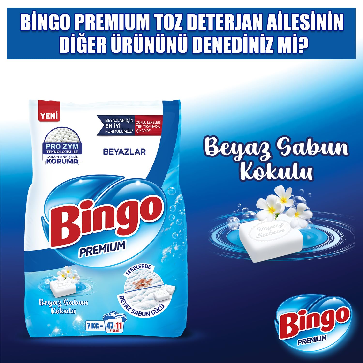 Bingo Premium Toz Çamaşır Deterjanı 7 kg Renkli