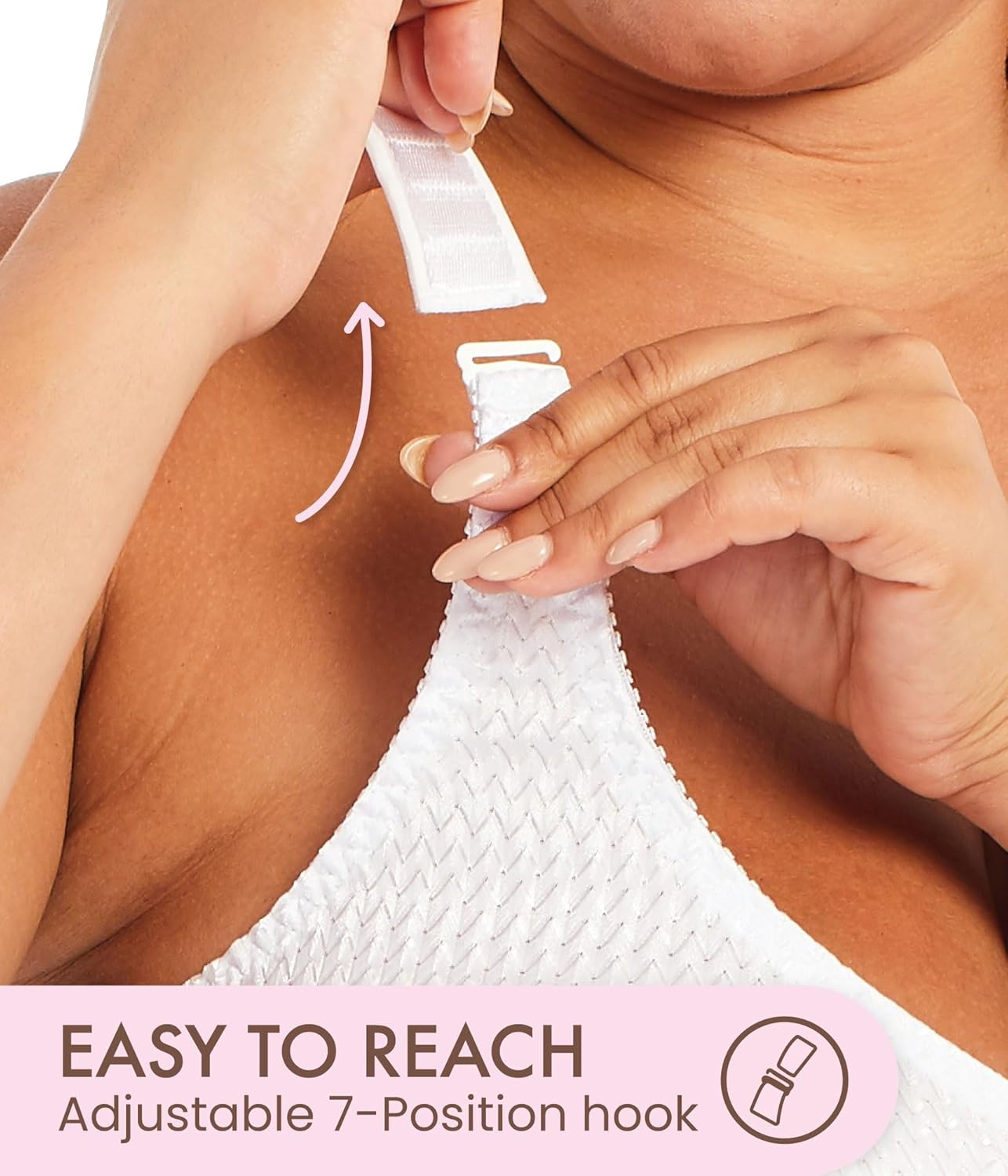 Carole Martin Wirefree Front Closure Bra for Women with Adjustable Straps - Image 3