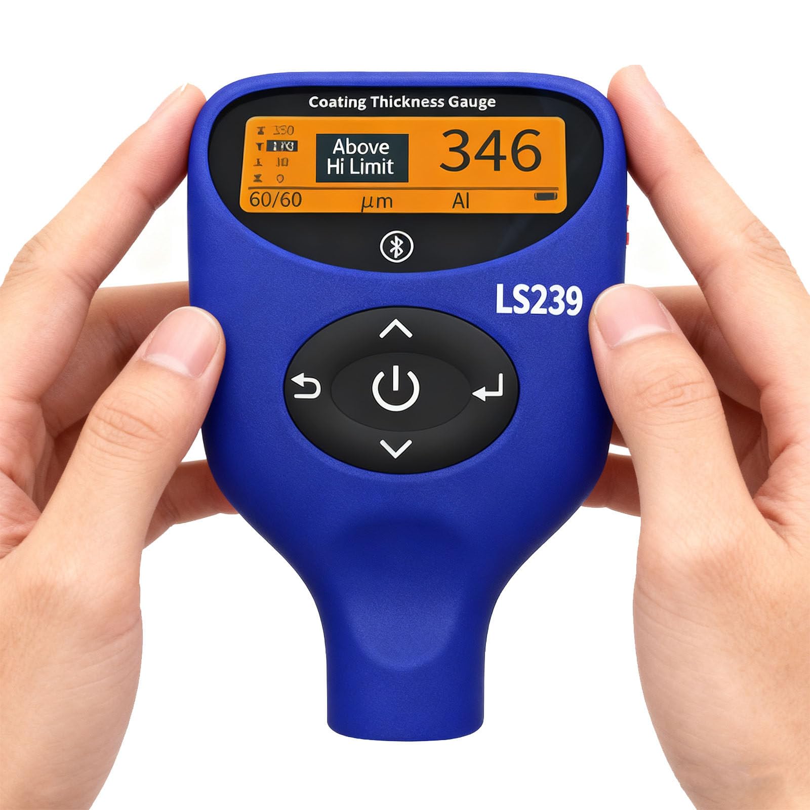 LjyAeono Digital Automotive Paint Thickness Meter Handheld Fe/NFe Type Coating Thickness Gauge with 0 to 5000um Measuring Range