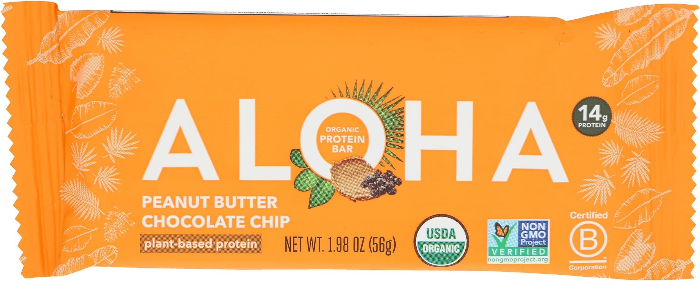 Organic Plant Based Protein Bar Peanut Butter Chocolate Chip , 1.98 Oz