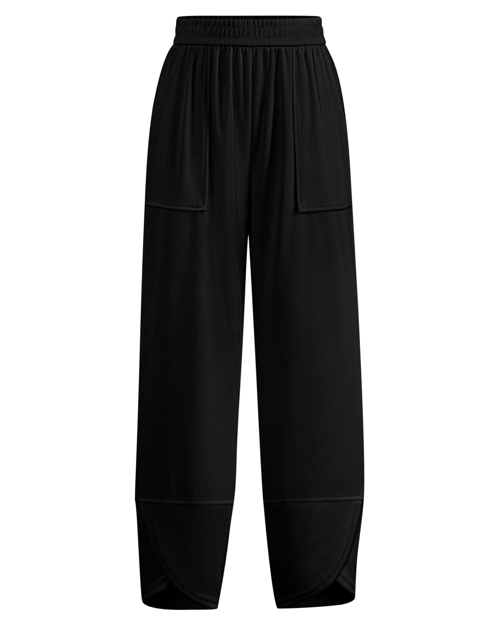 BTFBM Women's Wide Leg Palazzo Harem Pants Casual Loose Elastic Waist Sweatpants 2024 Fall Baggy Long Trousers Pockets