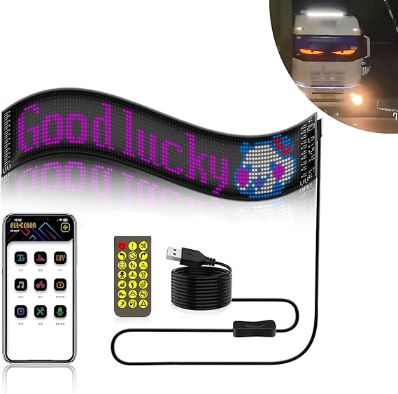 Colorful Eye Lamp Soft Screen for Car Windows, Blazexel