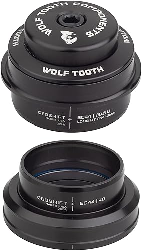 Miniatura 4 de Wolf Tooth EC44 Superior EC49 Lower GeoShift Auriculares de ángulo de rendimiento de 2 grados cortos