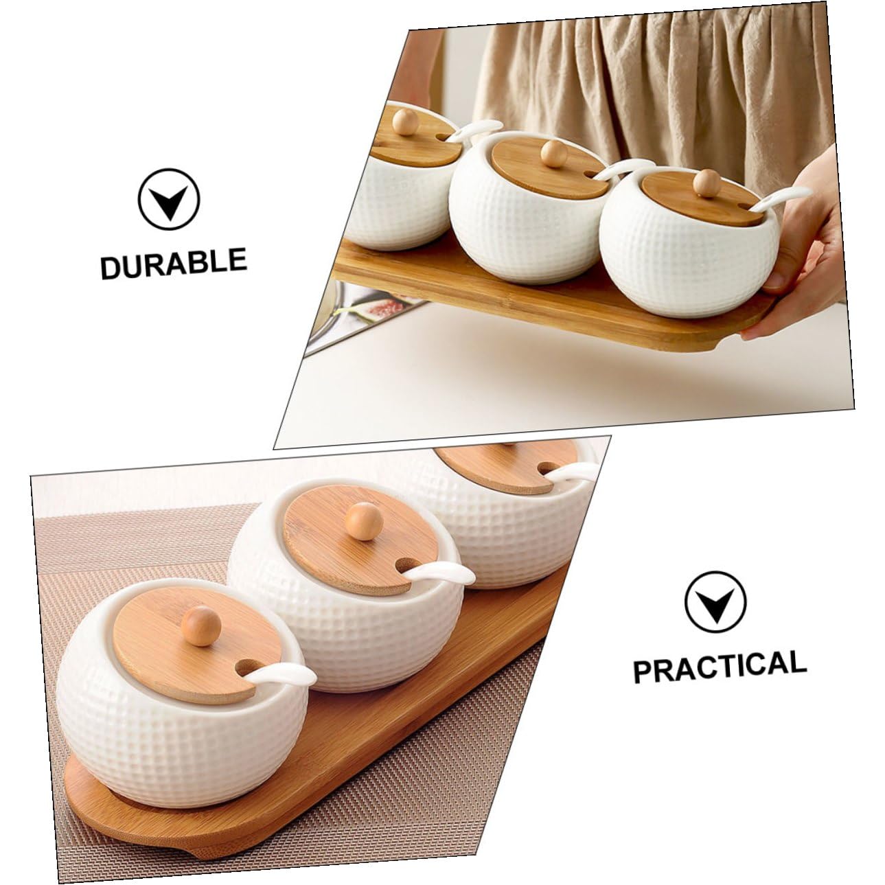 Baluue Contenitori per Spezie per Cucina Barattoli per Condimenti Multifunzione Realizzati Materiali di Resistenti e Facili da Usare Adatti per Conservare Pepe Peperoncino in Polvere Ecc