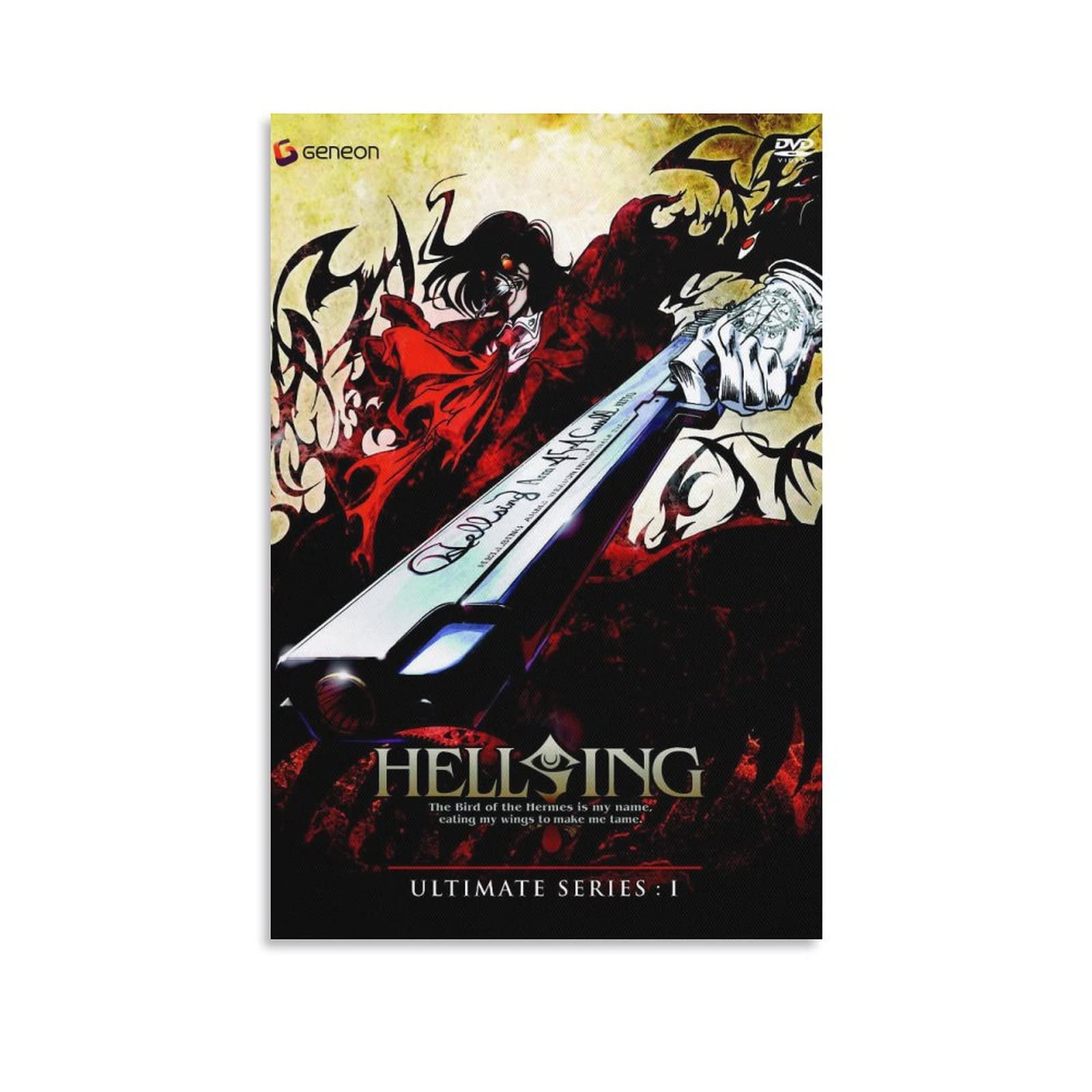 JUNZHE Hellsing Ultimate Poster Anime HD Poster (15) Canvas Art