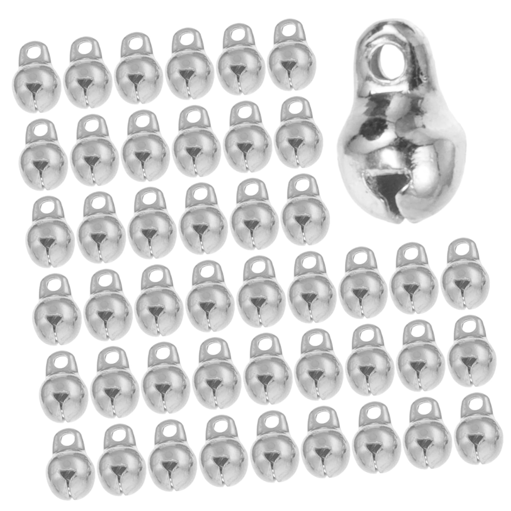 HOOTNEE 100pcs Mini Bell Bells for Crafts Metal Bells Pendant Bracelet Charms Wind Chimes Bell Girl Craft Bell Wind Chime Bells Charms Crafting Bells Bell Pendants Small Bell