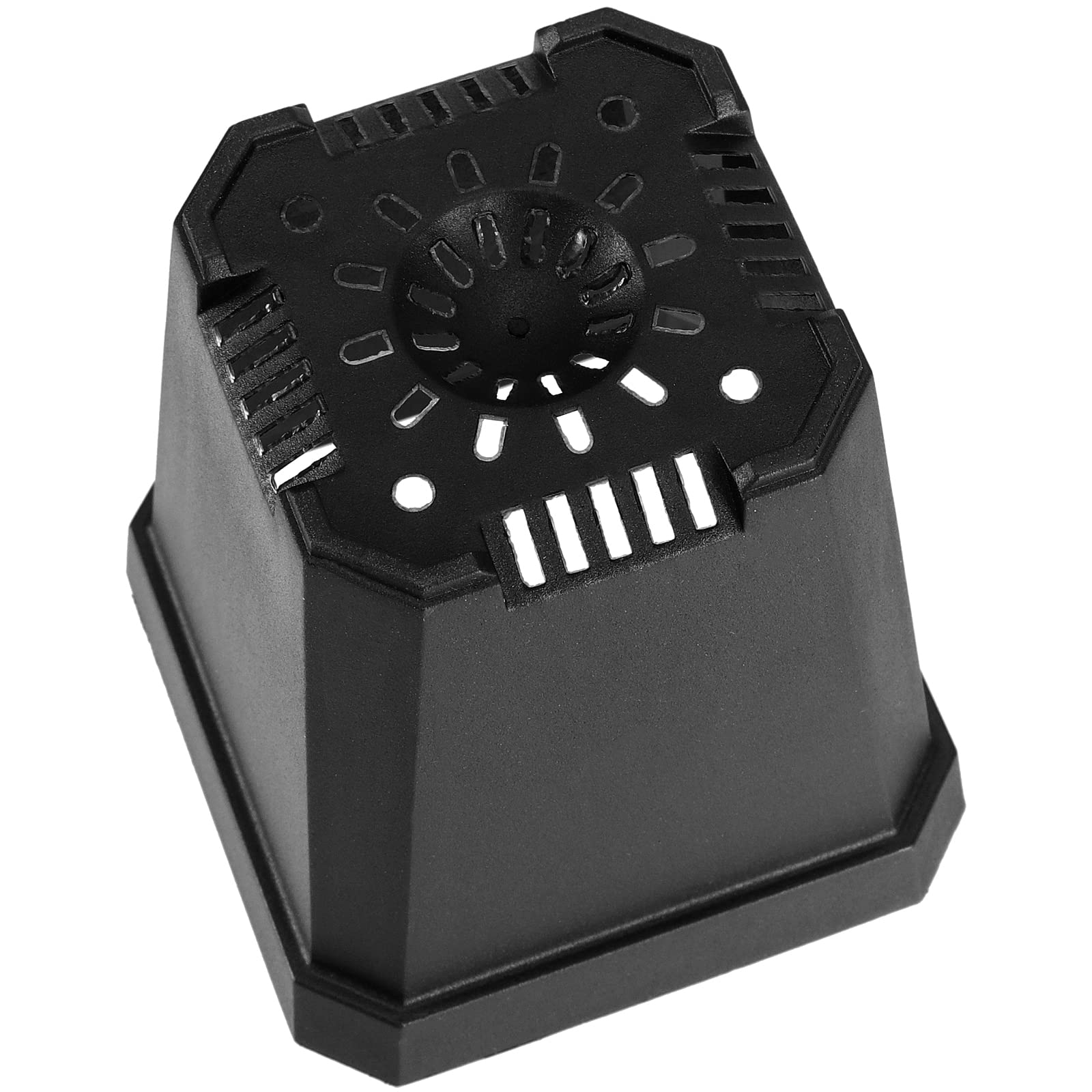 JOIKIT Lot de 120 pots de fleurs carrés en plastique avec trou de drainage, pour intérieur, extérieur, jardin, bureau, balcon - Noir - 7,6 cm