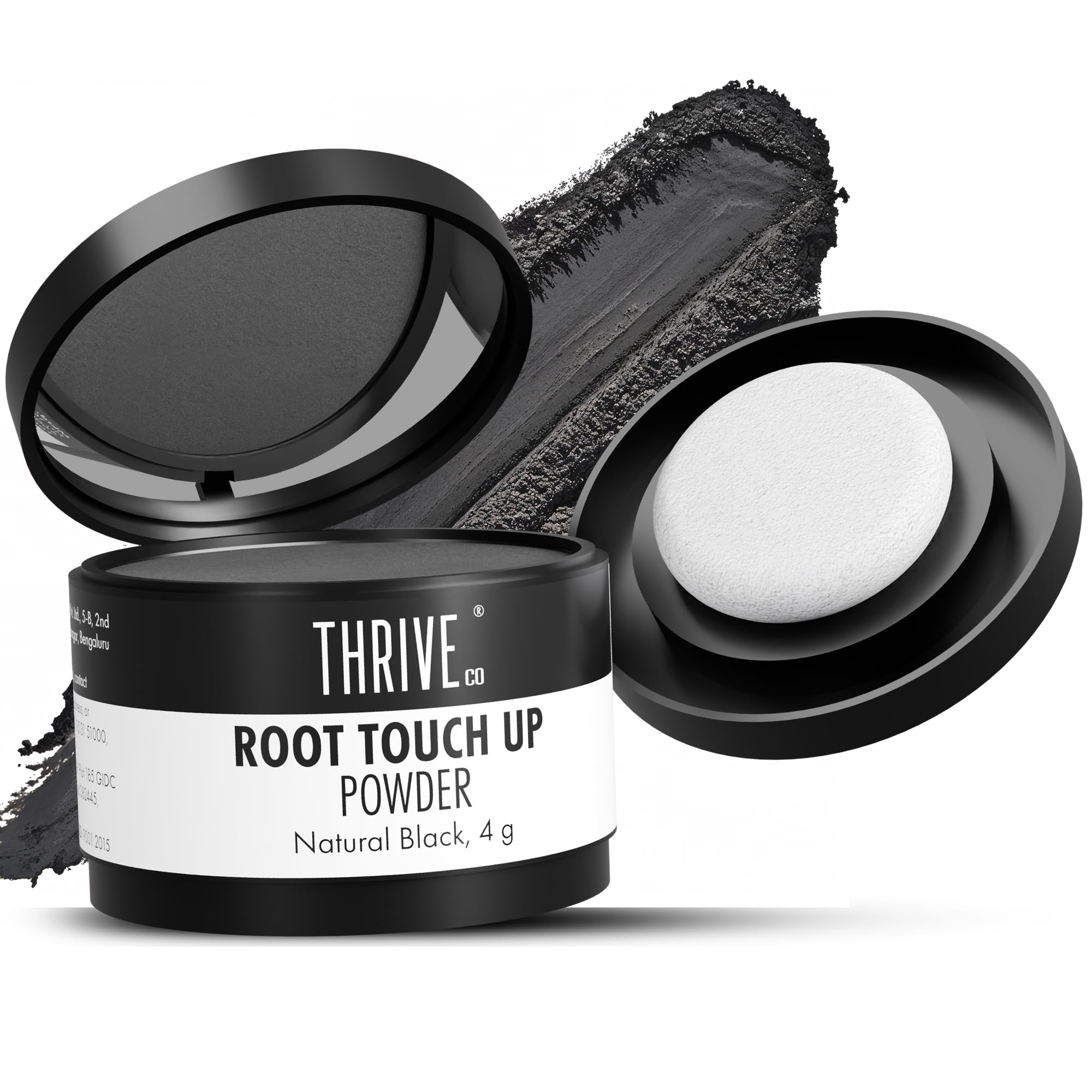 ThriveCo Root Touch-Up Powder, Natural Black | Instantly Covers Greys & Bald Spots | Full Coverage, Mess- Free, Non-Sticky| With Anti Hair Breakage Technology, Hyaplex™ | 4g-image-12