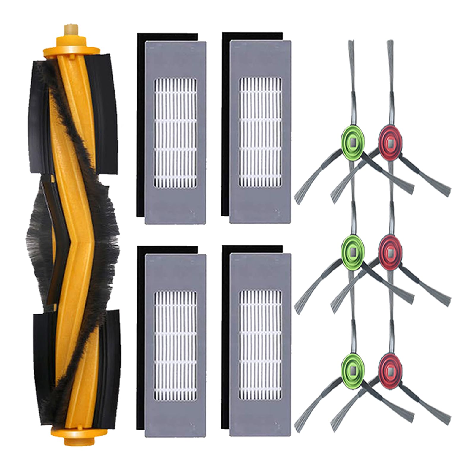 Replacement Parts for Ecovacs Deebot N10+ N10 N8 T8 Plus Robot Vacuum Cleaner 1 Main Brush 6 Side Brush 4 Filter Accessories