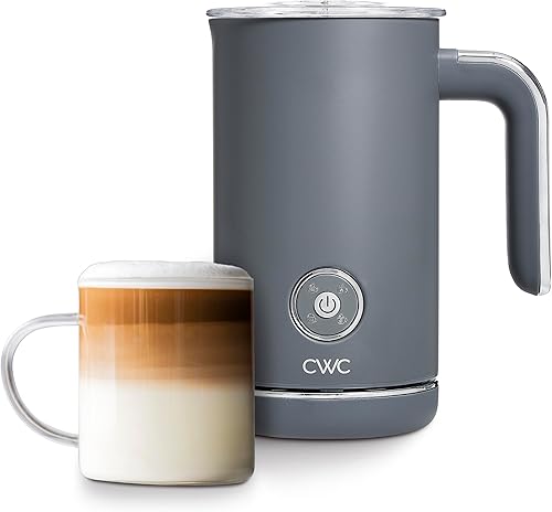 Miniatura 7 de COOK WITH COLOR Espumador de leche apagado automático  Espuma calientefría  Calor y espuma de 2 minutos  4 en 1  Espuma gruesa y fina, negro