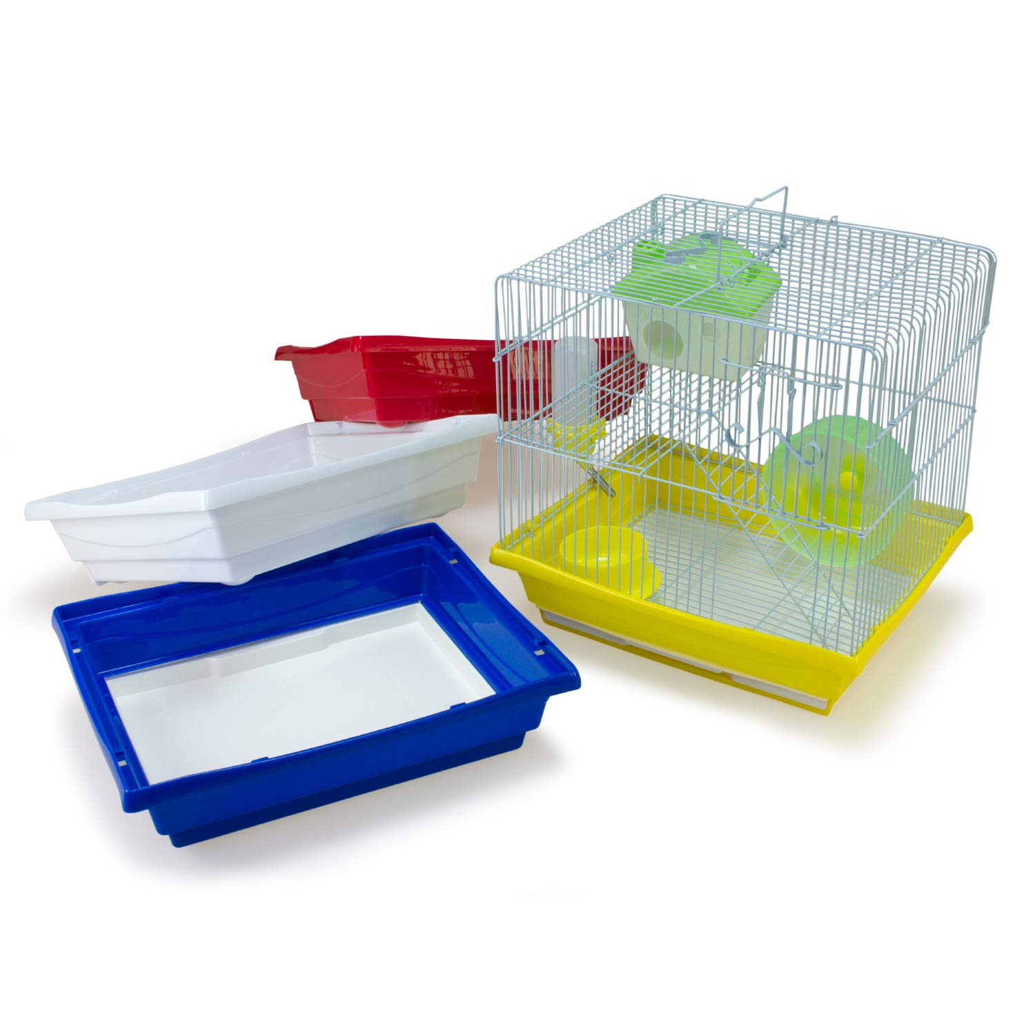 Arquivet Kit 4 Jaulas Nueva Ibiza para roedores 35 x 28 x 34 cm - Se Incluyen 4 jaulas - Jaula metálica para Hamster con un Piso - Accesorios para Hamsters - Casa para Hamster