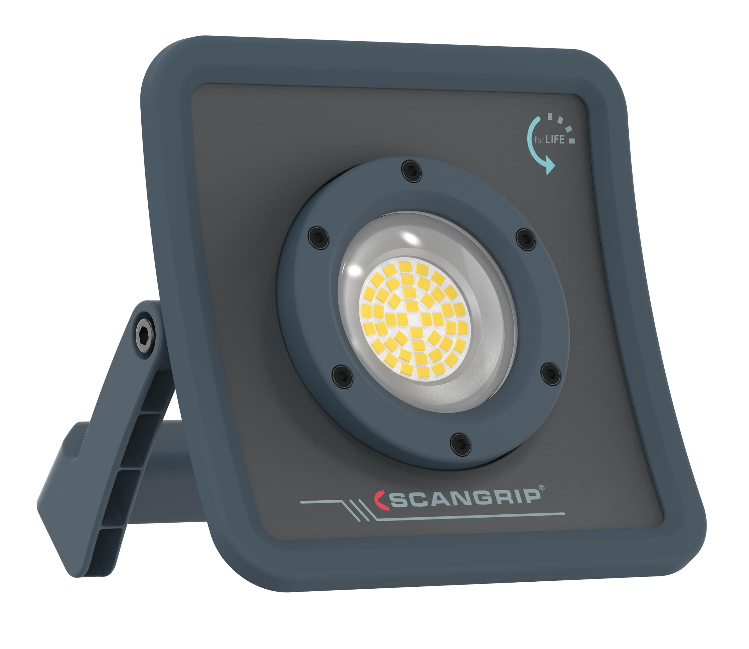 Scangrip NOVA R, wiederaufladbare USB-C-LED-Lampe, kompakt und leicht zu transportieren, ergonomisches Design, Wasser- und staubgeschützt, 2000 Lumen