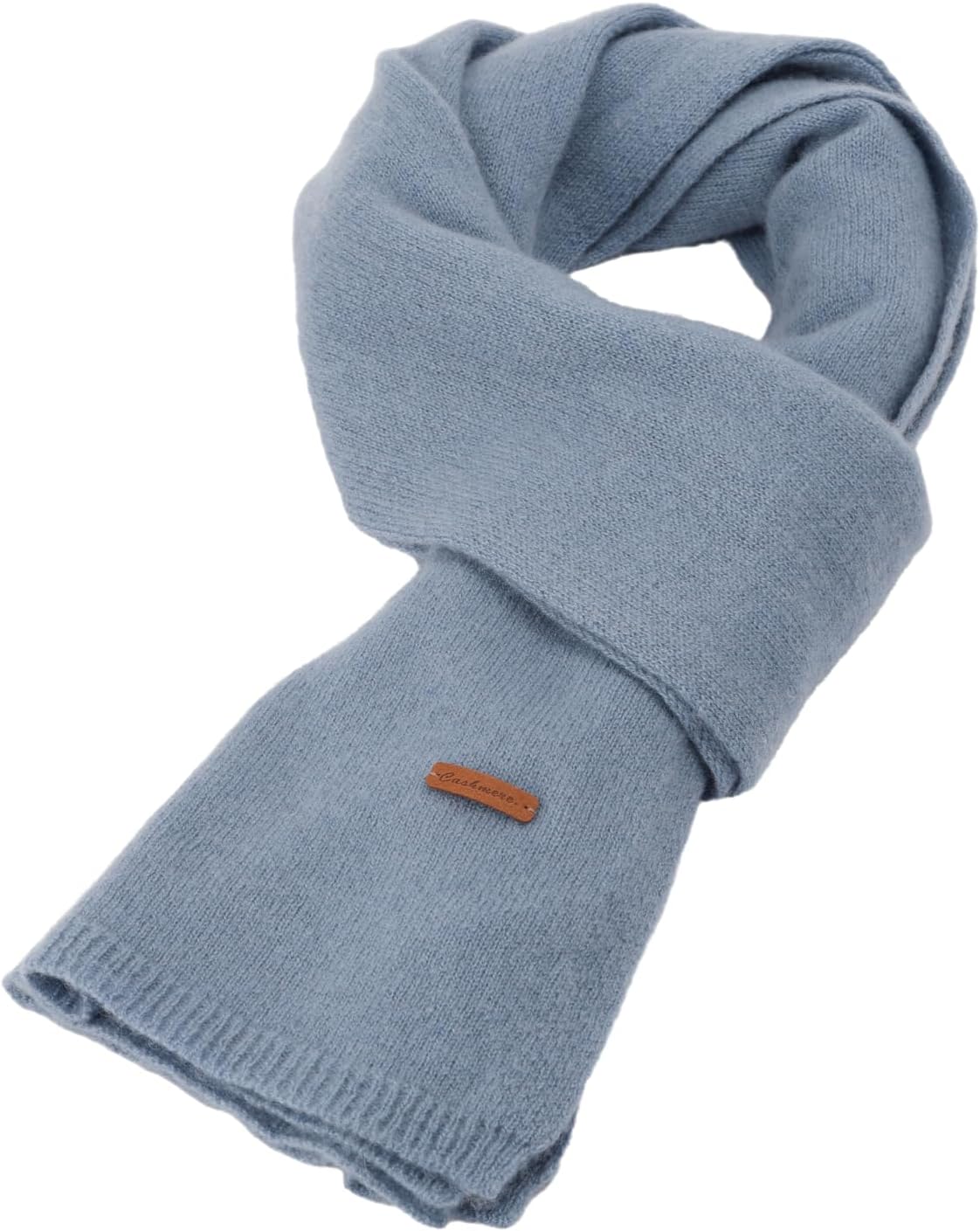 100% Cashmere Knitted Scarf Warm Soft Lightweight Wrap Stole Travel Shawl for Women - Image 3