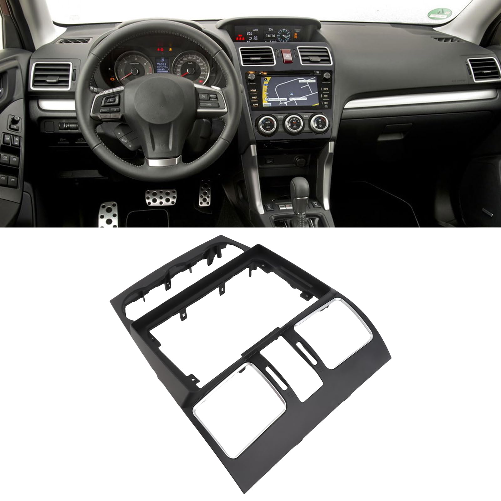 9in Car Radio Stereo Fascia Navigation Panel Frame Replacement for SUBARU 2012?2015 XV CROSSTREK 2016-2017 IMPREZA XV 2011-2017 WRX LEVORG 2014+