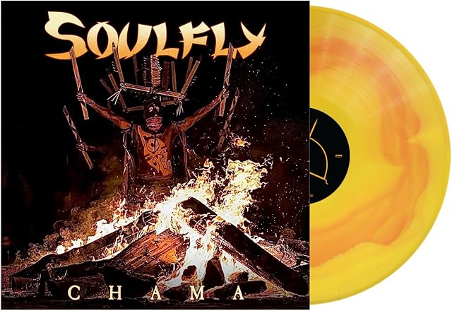 Chama (Vinil Amarelo / Laranja) por Soulfly, capa do álbum