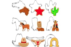 9-Piece Cowboy Cookie Cutter Set: Unleash Your Inner Cowboy!