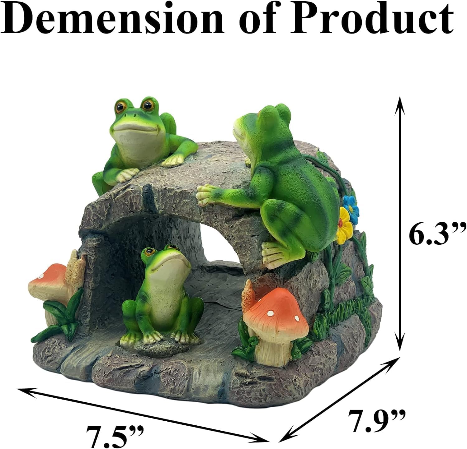 Frogs Gutter Guardian Rain Downspout, Animals Outdoor Statue Gutter Downspout Extension Garden Decoration, Downspout Extender Diverter Splash Block for Courtyard and Patio